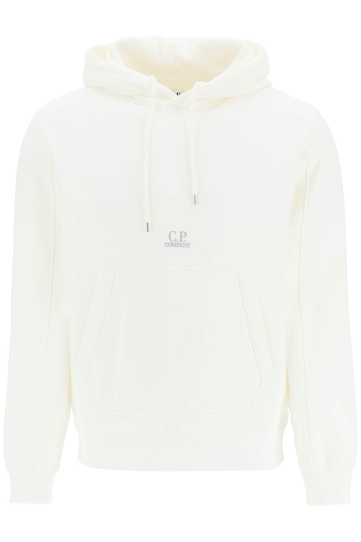 C.P. COMPANY LOGO-EMBROIDERED HOODIE