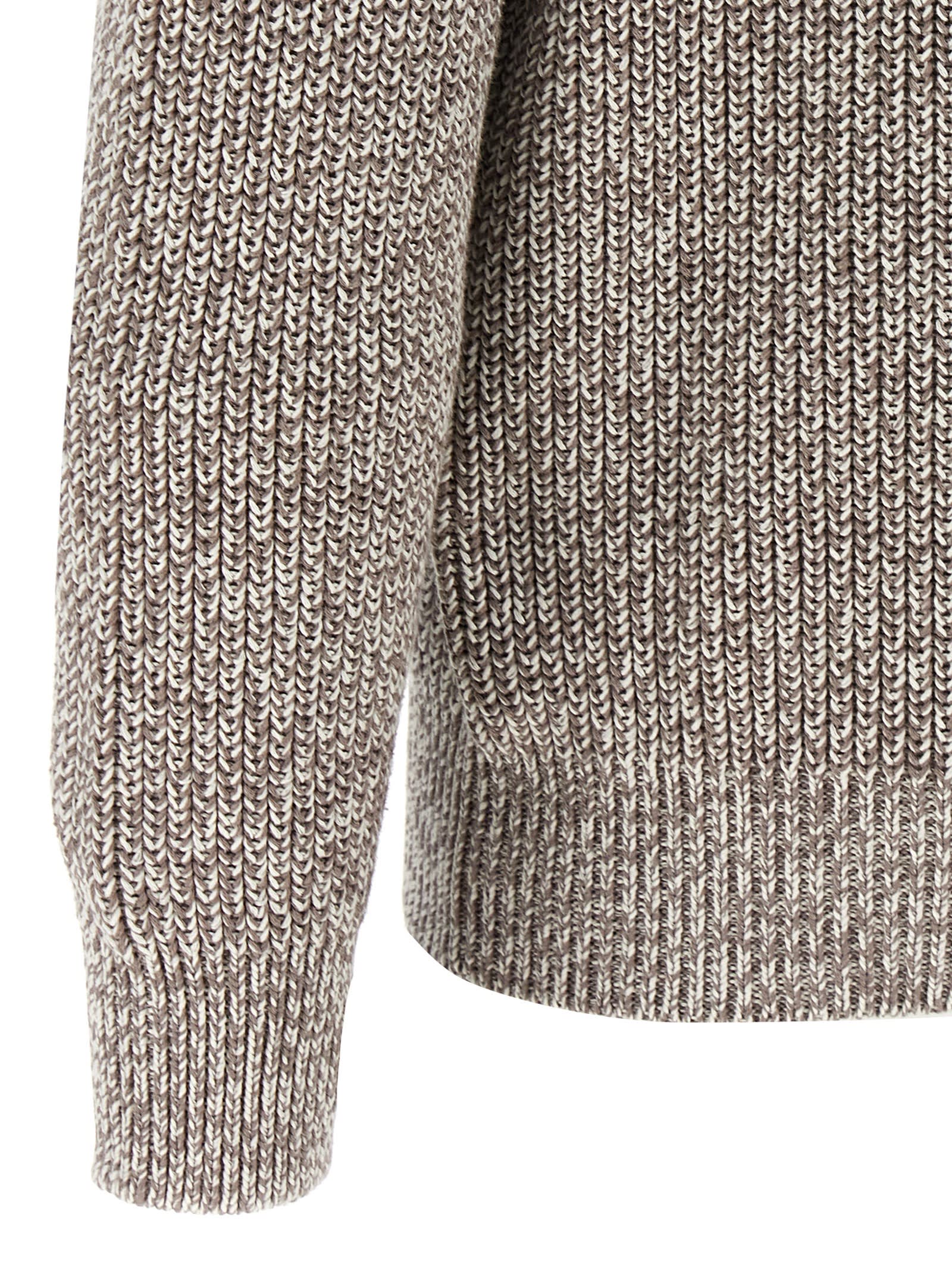 Brunello Cucinelli Cotton Sweater Sweaters And Cardigans Multicolor