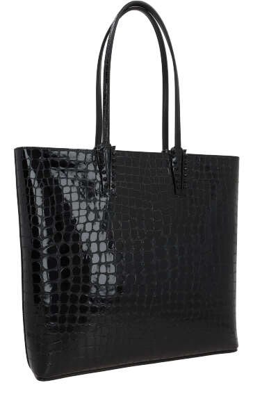 Shop Christian Louboutin Cabata Stud Detailed Tote Bag In Black