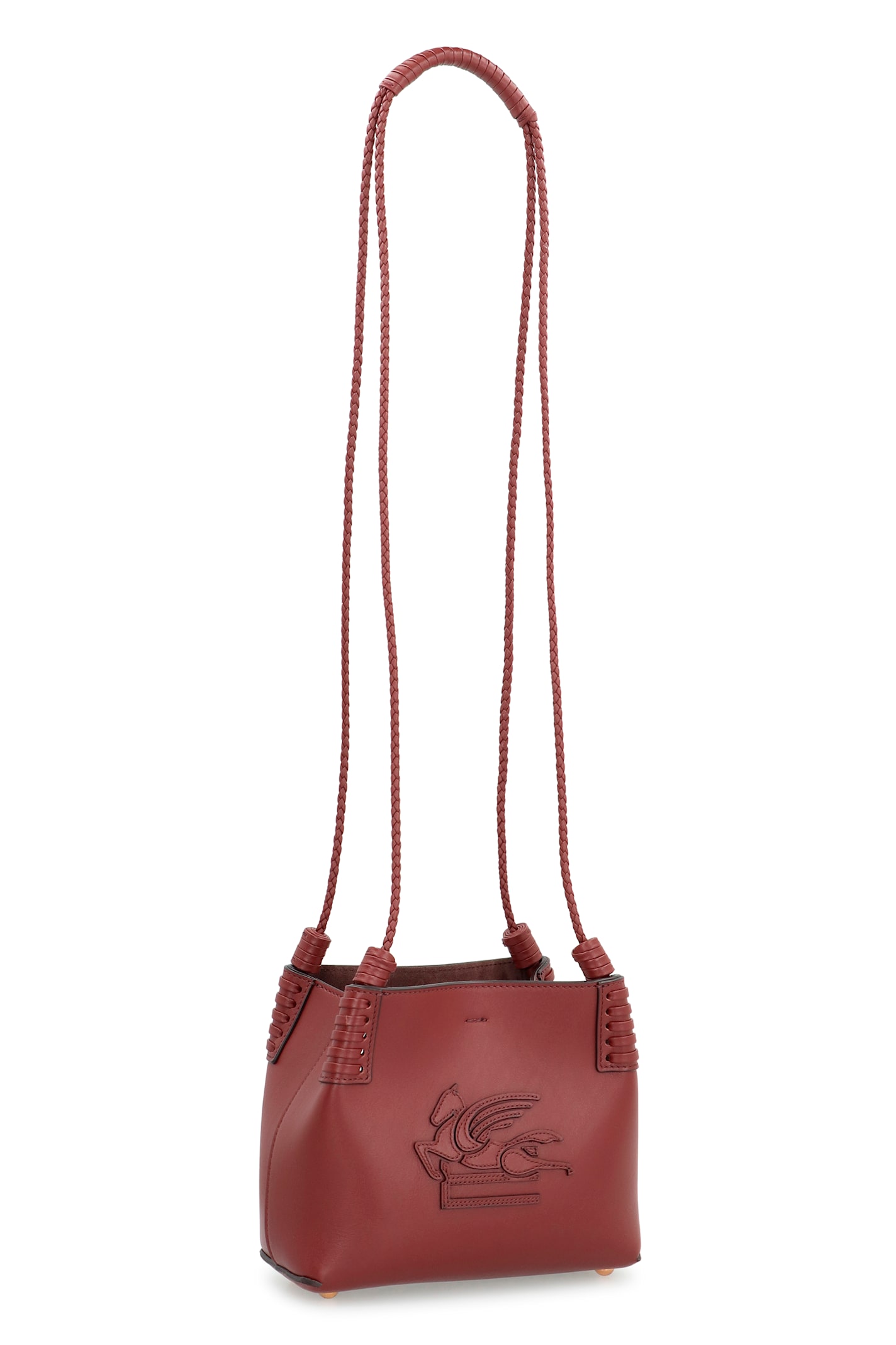 Etro Schultertasche Libra Mini Aus Leder In Brown