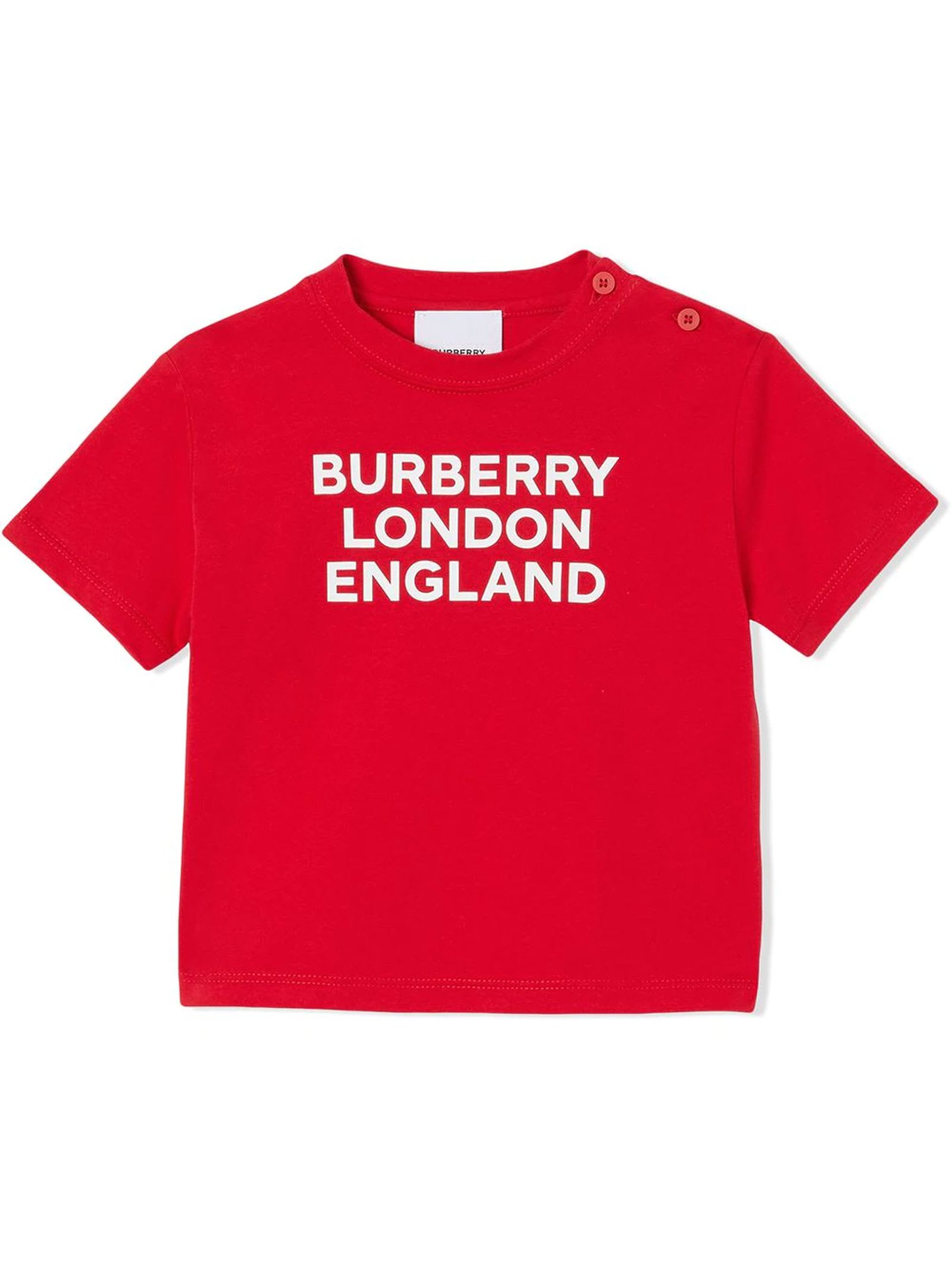 Burberry Red Cotton T-shirt
