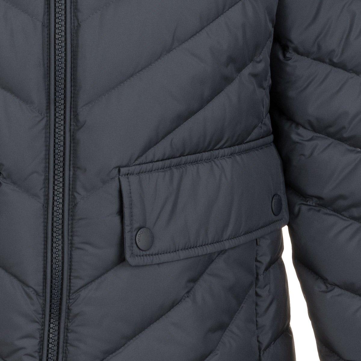 Shop Woolrich Quilted Zipped Down Jacket In Blu