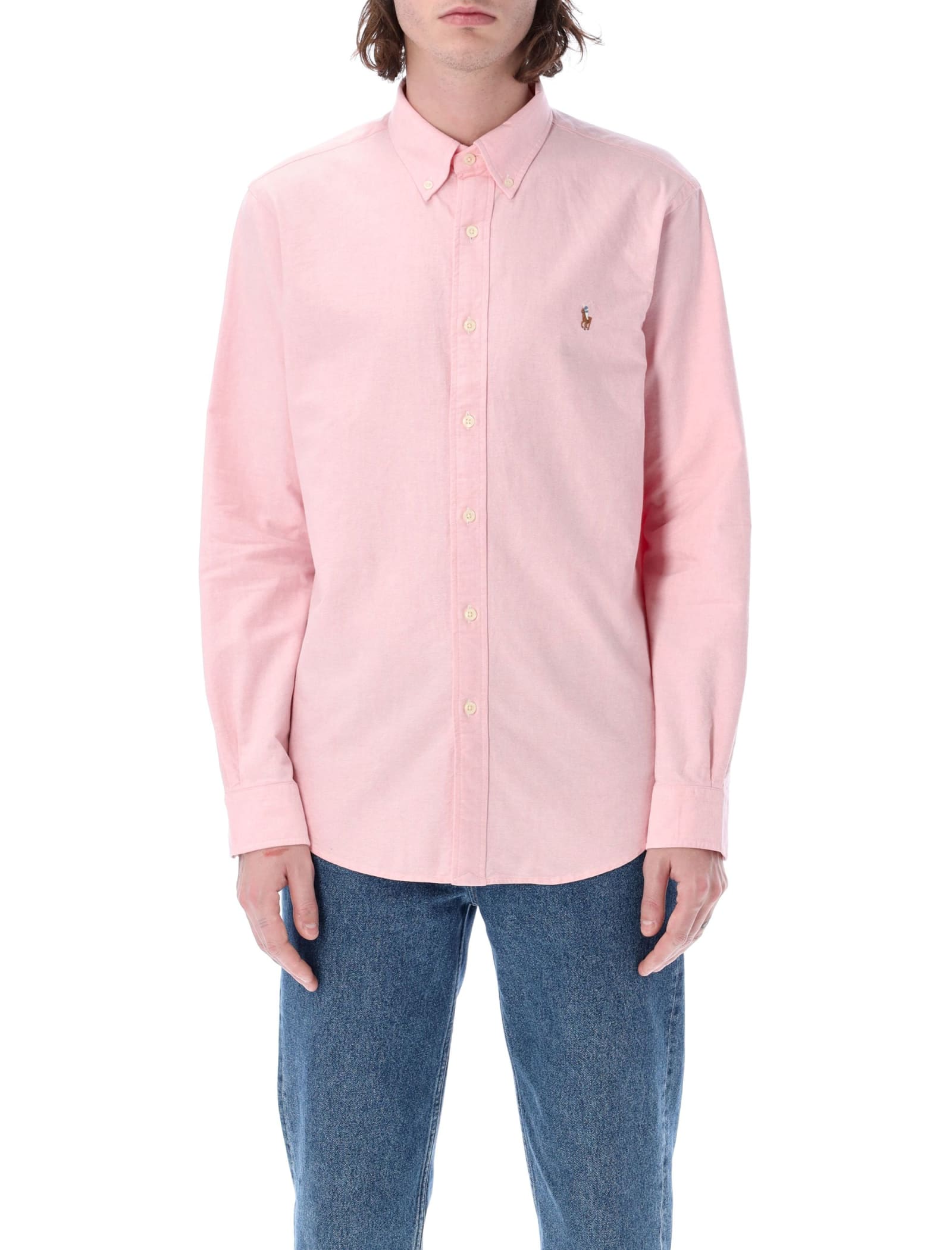 Polo Ralph Lauren Custom Fit Shirt In Pink