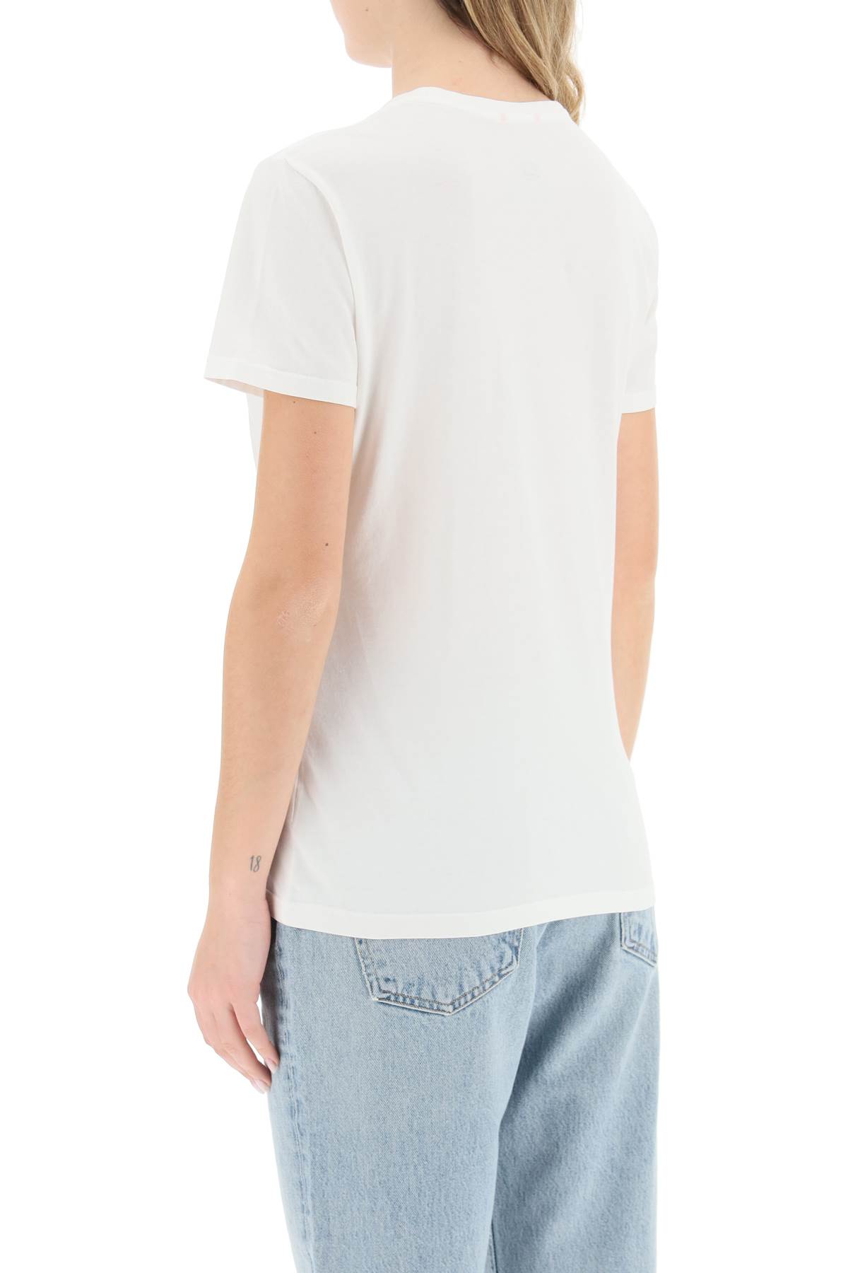 Shop Parajumpers Box Slim Fit Cotton T-shirt In Off-white (white)