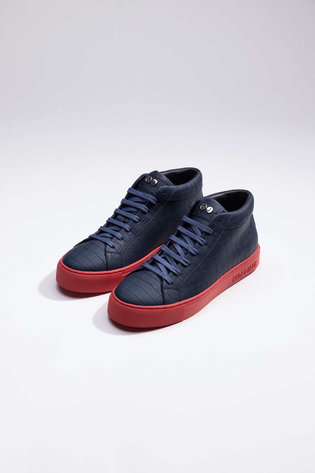 Hide & Jack High Top Sneaker - Essence Blue Red