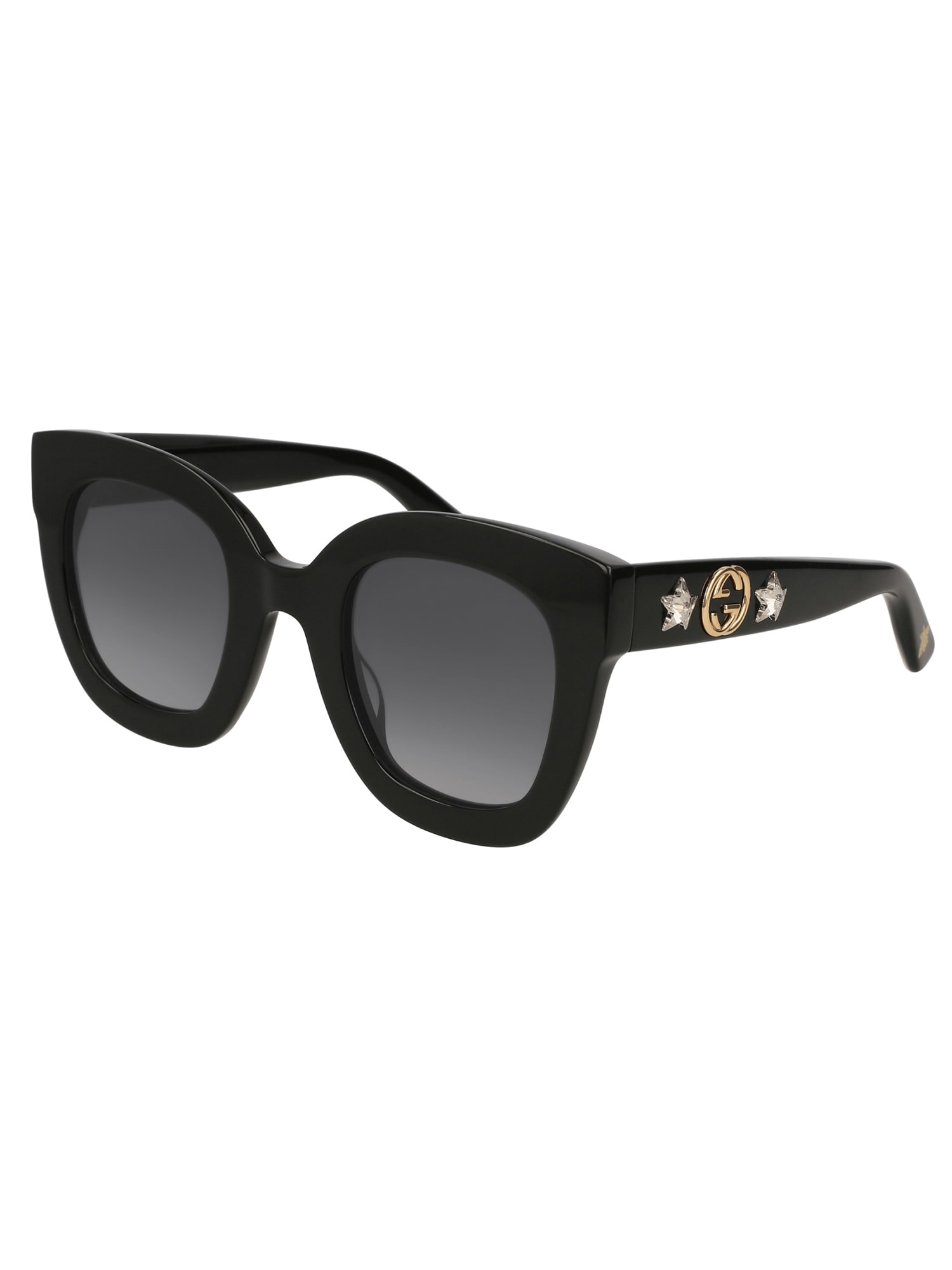 Shop Gucci Gg0208s Sunglasses In Black Black Grey