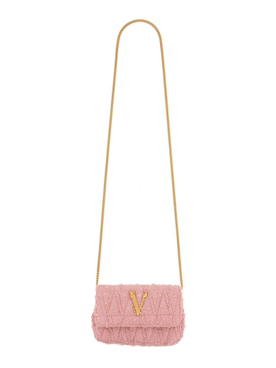 Shop Versace Bag Virtus In Pink