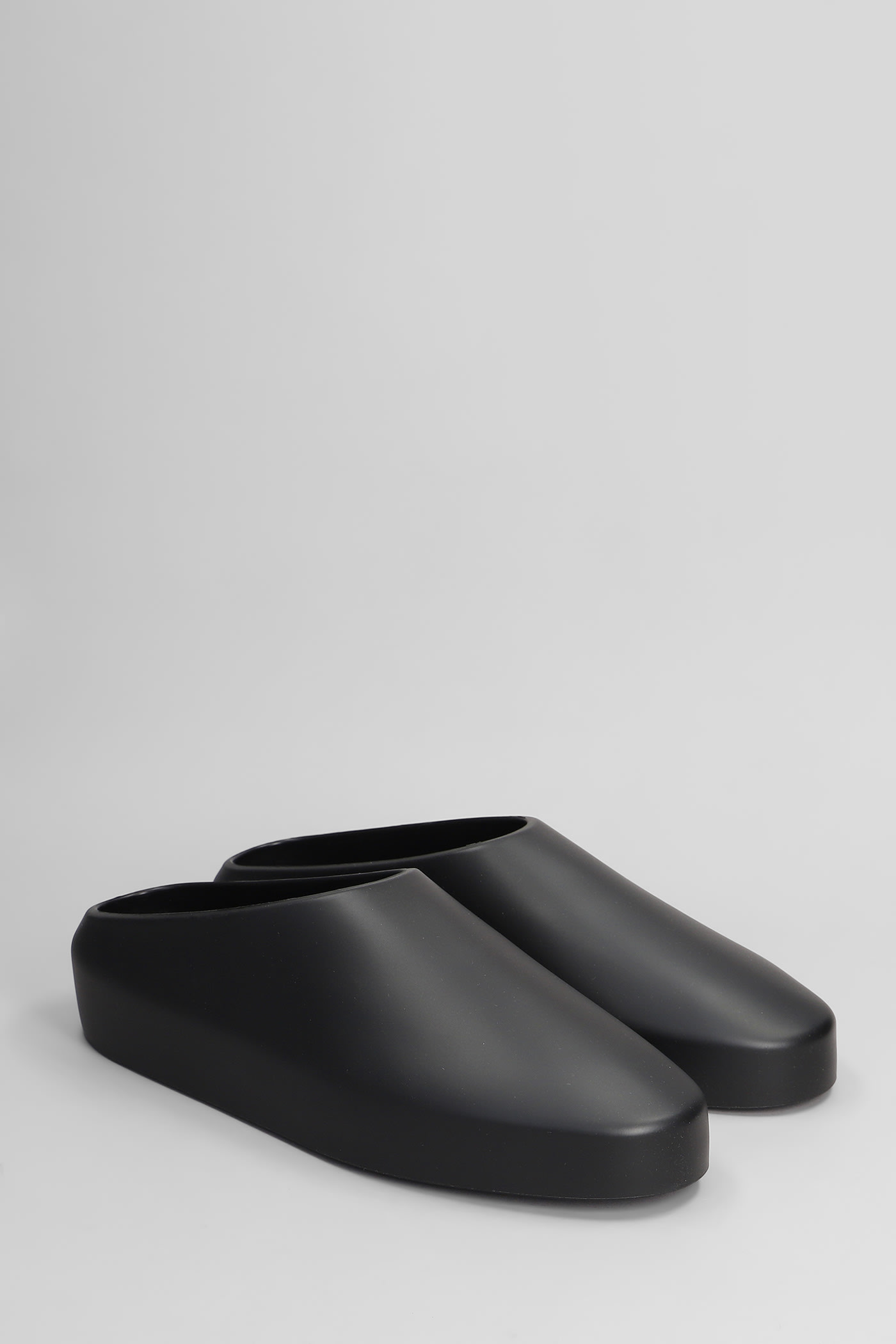 Shop Fear Of God California 2.0 Slipper-mule In Black Rubber/plasic
