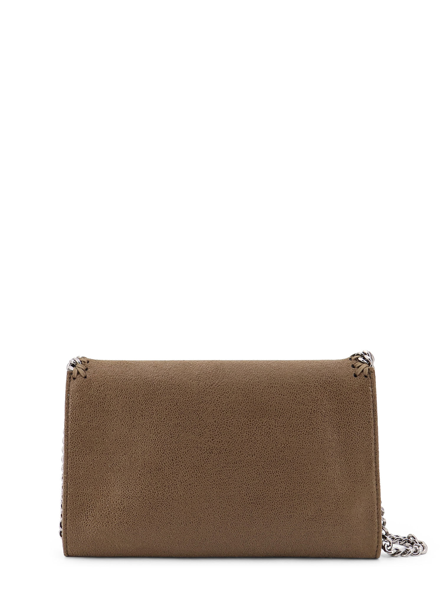 Stella Mccartney Falabella Wallet Shaggy Deer Shoulder Bag In Brown