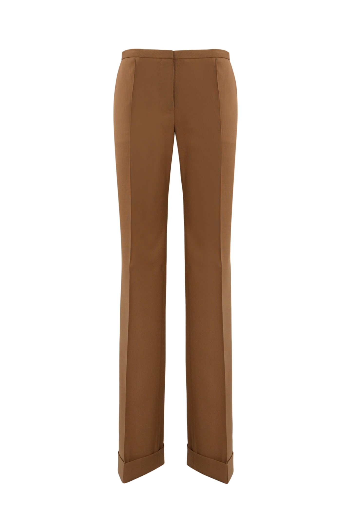 Shop Philosophy Di Lorenzo Serafini Stretch Wool Blend Trousers In Marrone