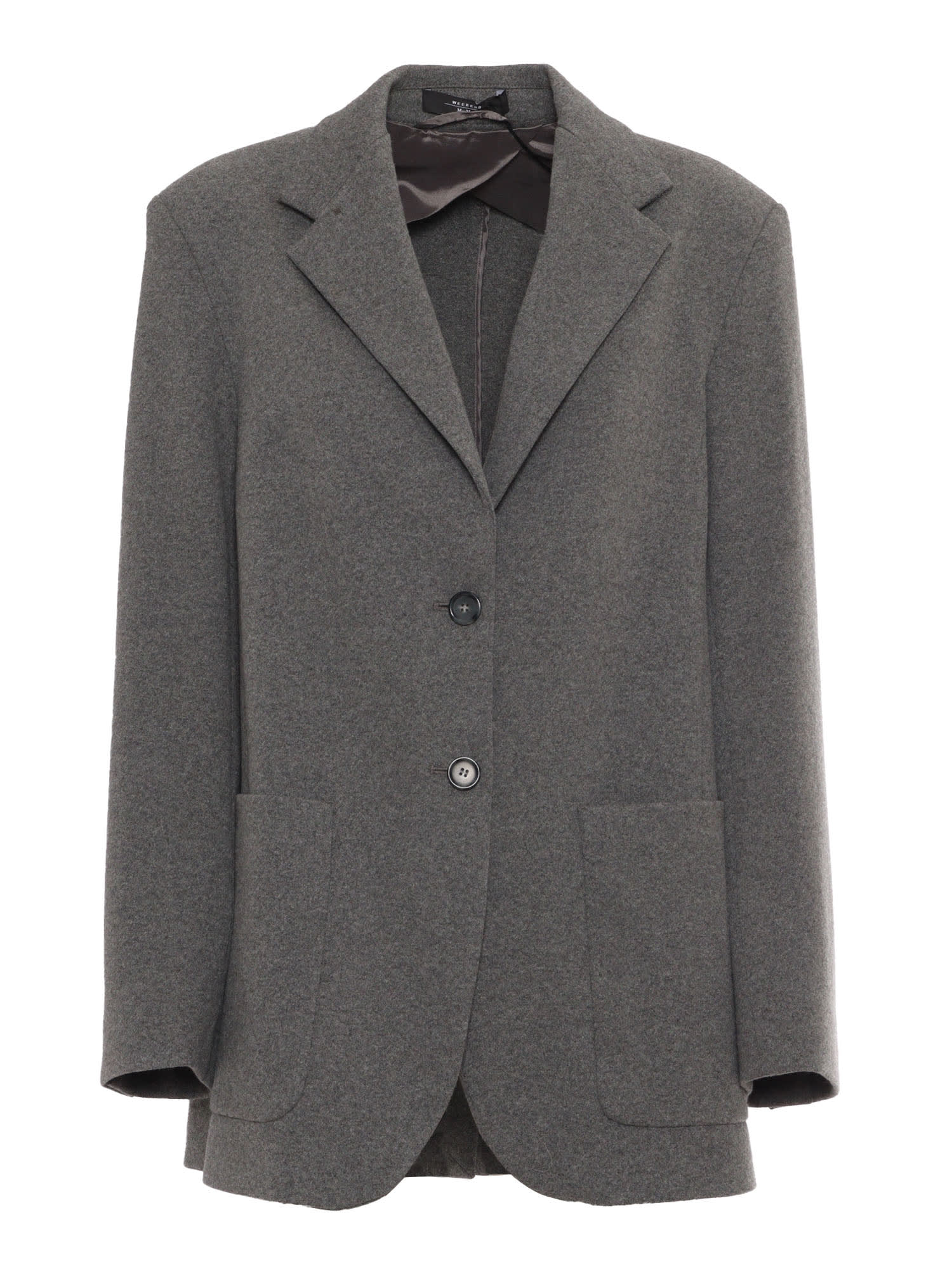 Shop Weekend Max Mara Campale Dark Grey Jersey Jacket