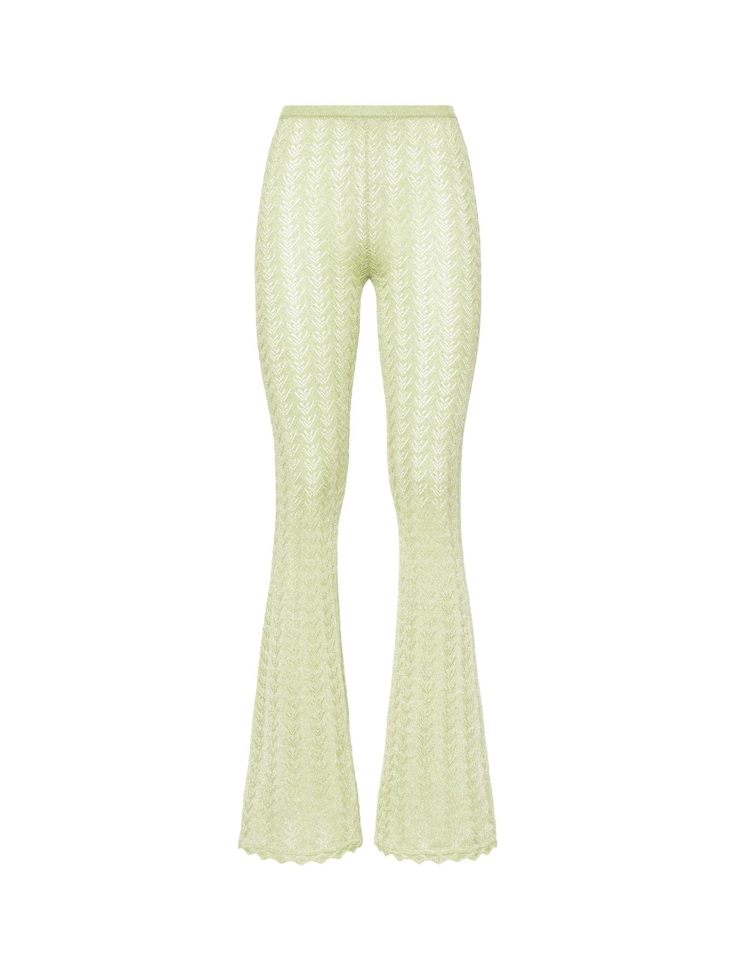 Shop Alessandra Rich Trouser In Green