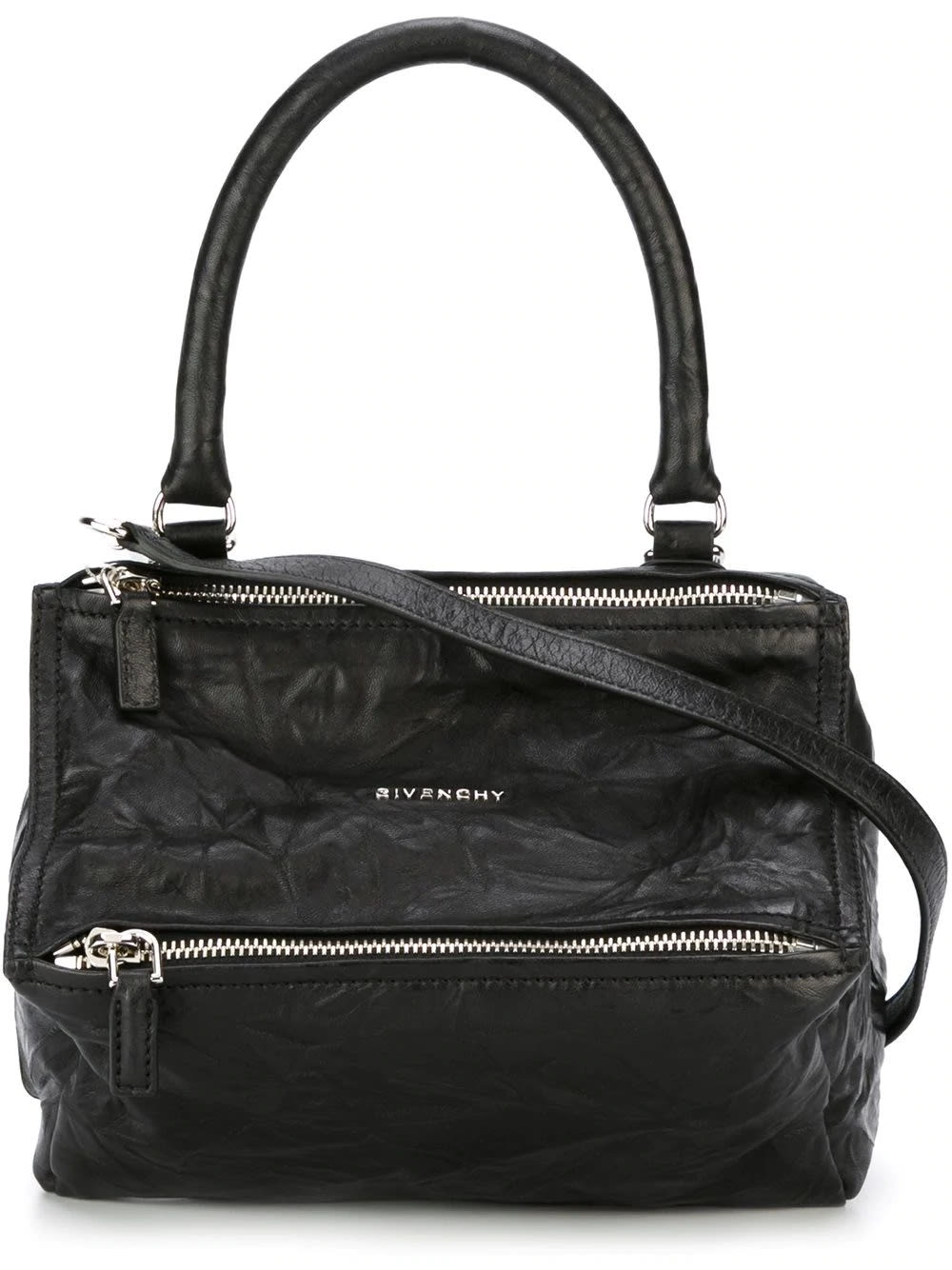 Givenchy Small Pandora Bag In Aged Black Leather