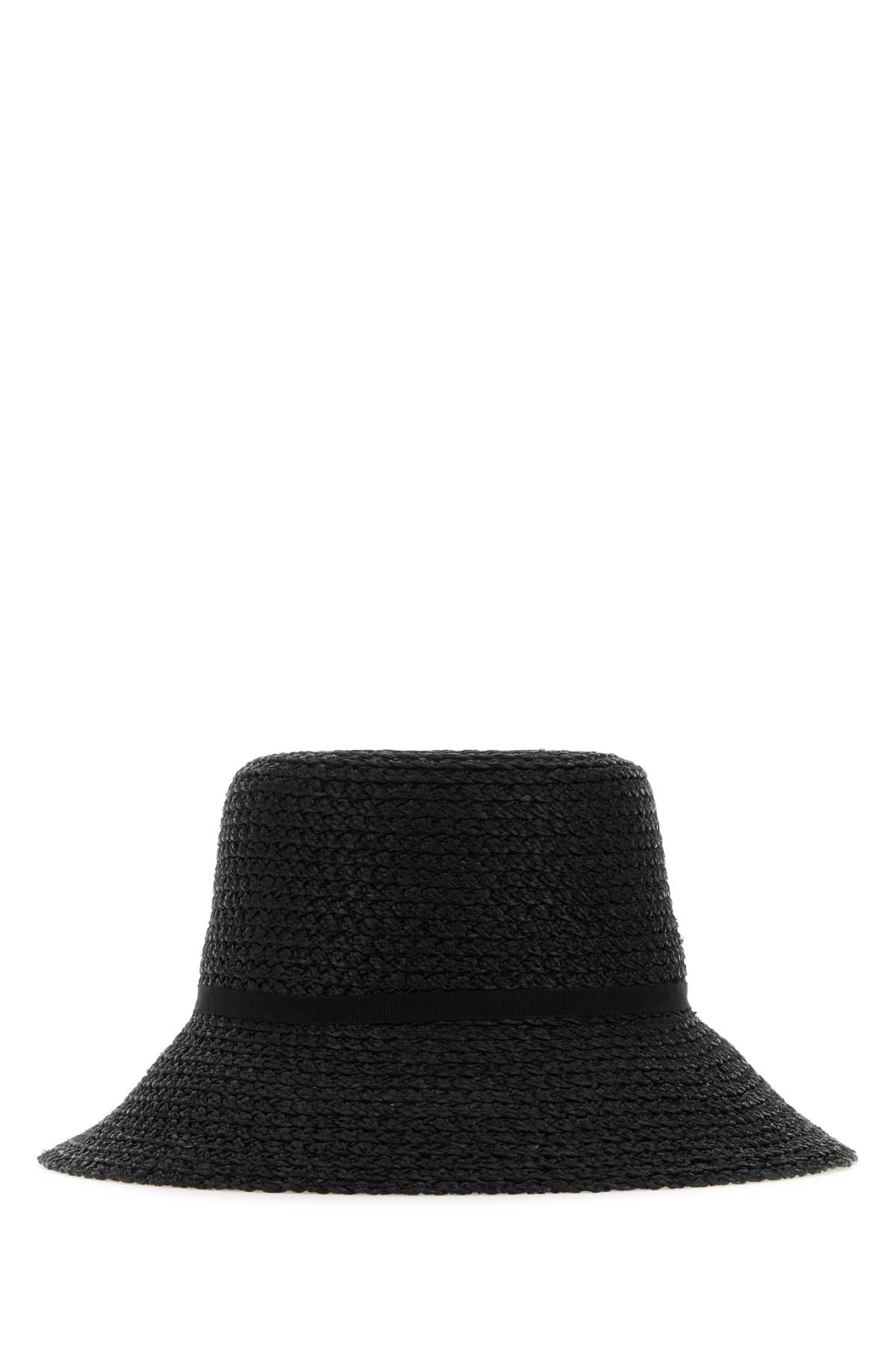 Black Raffia Naaima Hat
