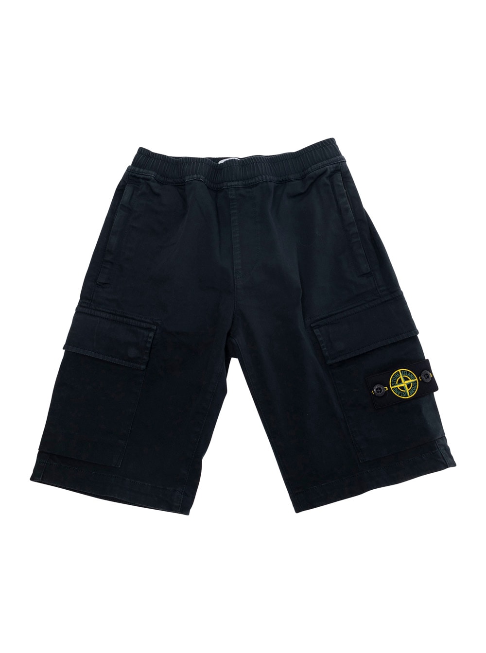 Stone Island Shorts Felpa In Blu