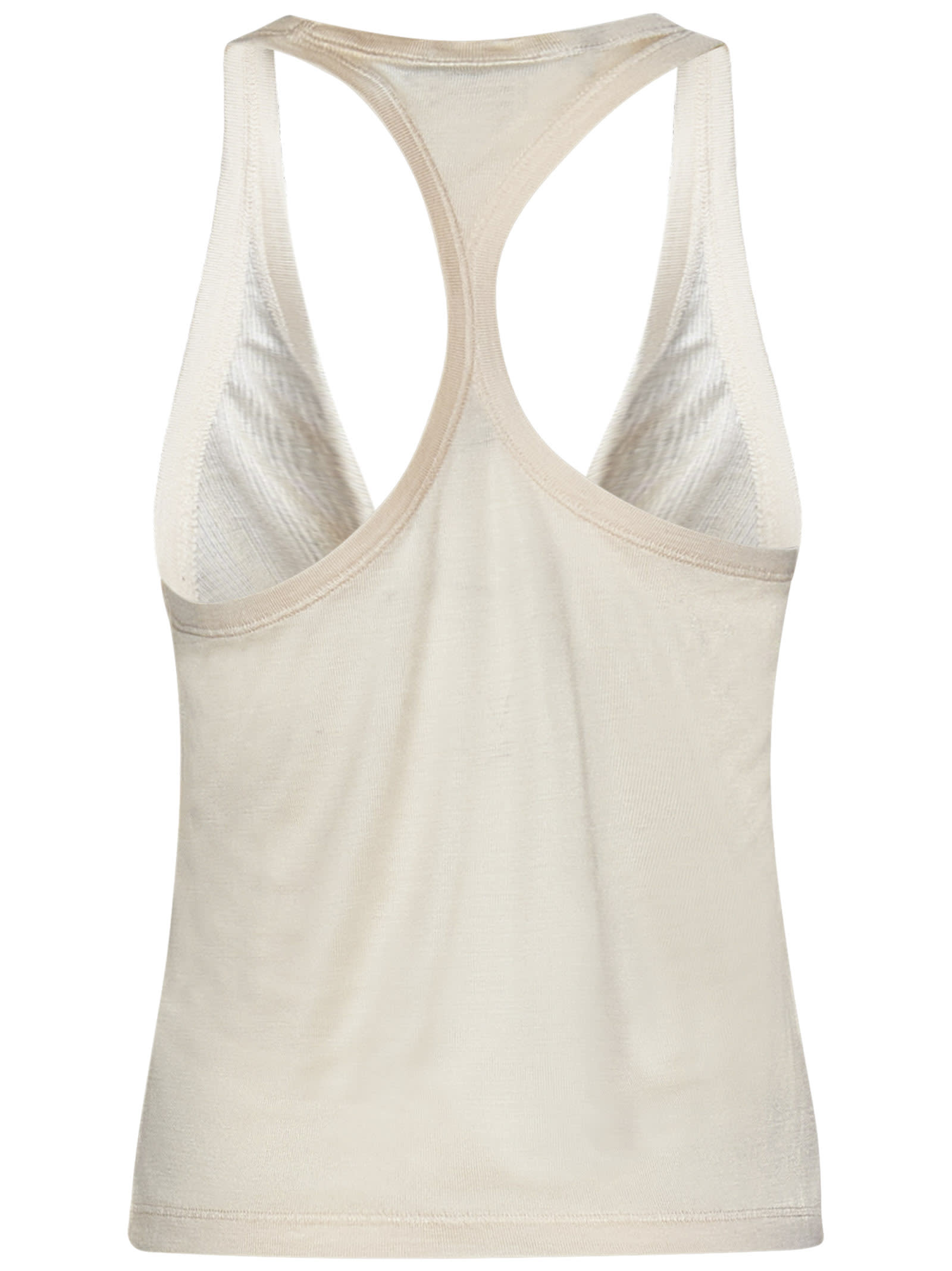 Shop Tom Ford Tank Top In Cream