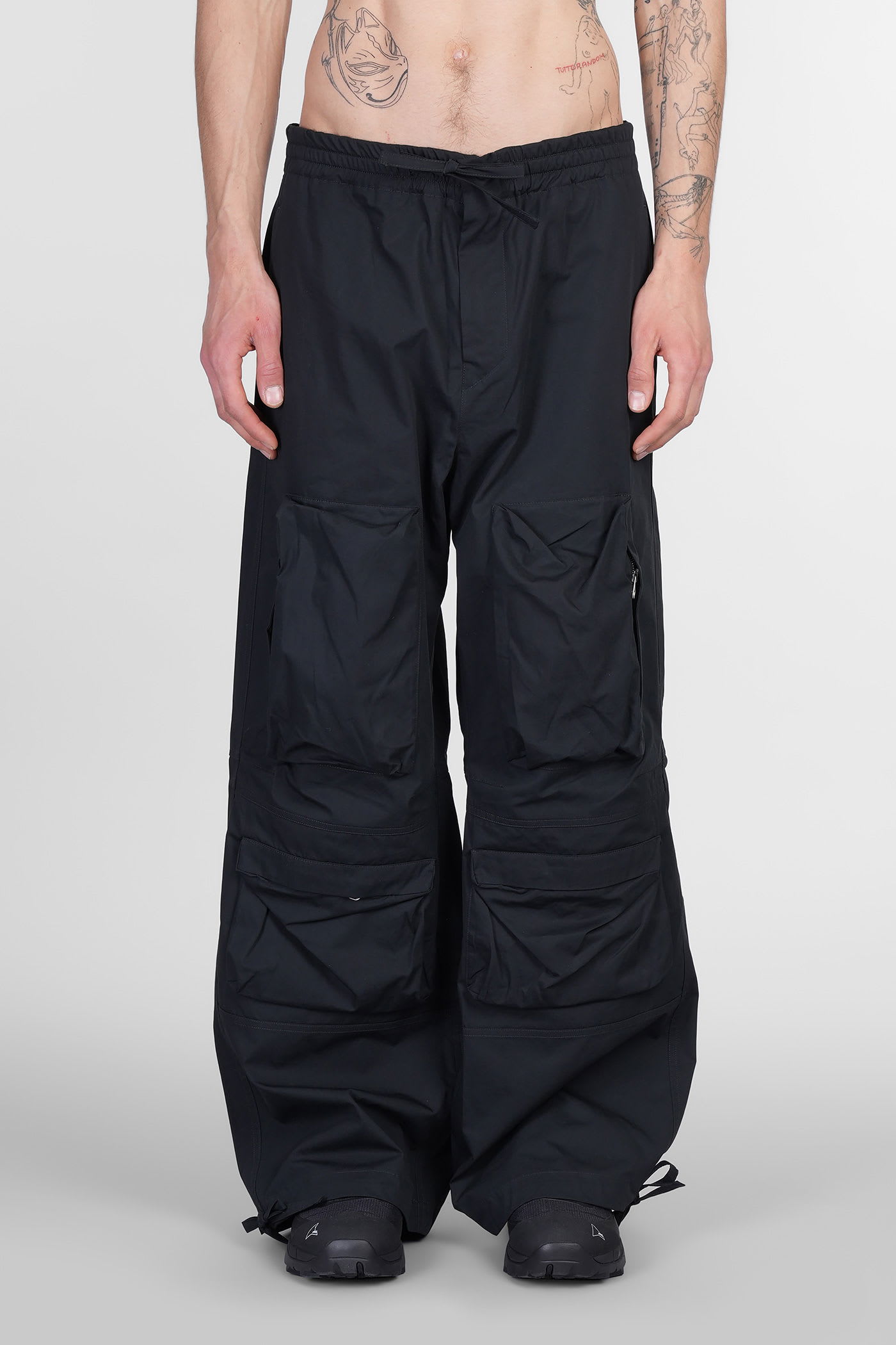 Pants In Black Cotton