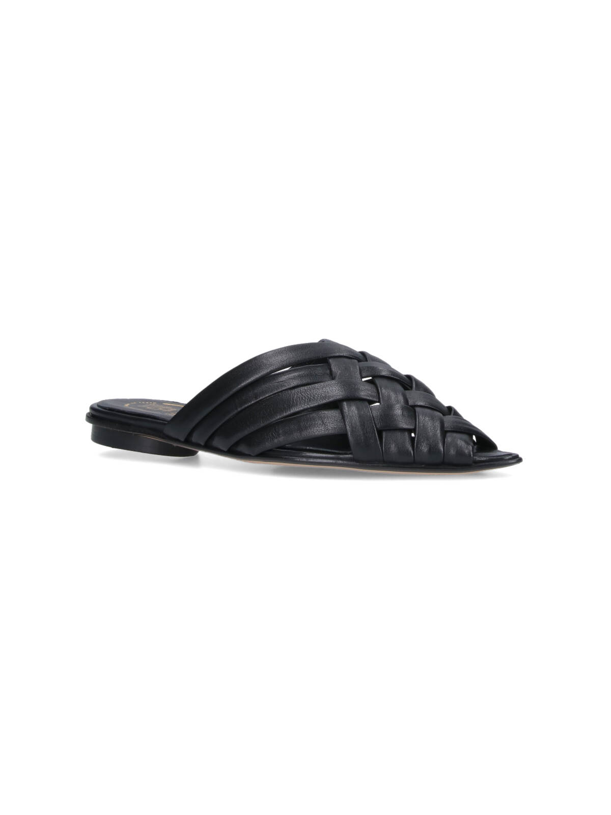 Alexander Hotto Woven Sandals - Black In Black
