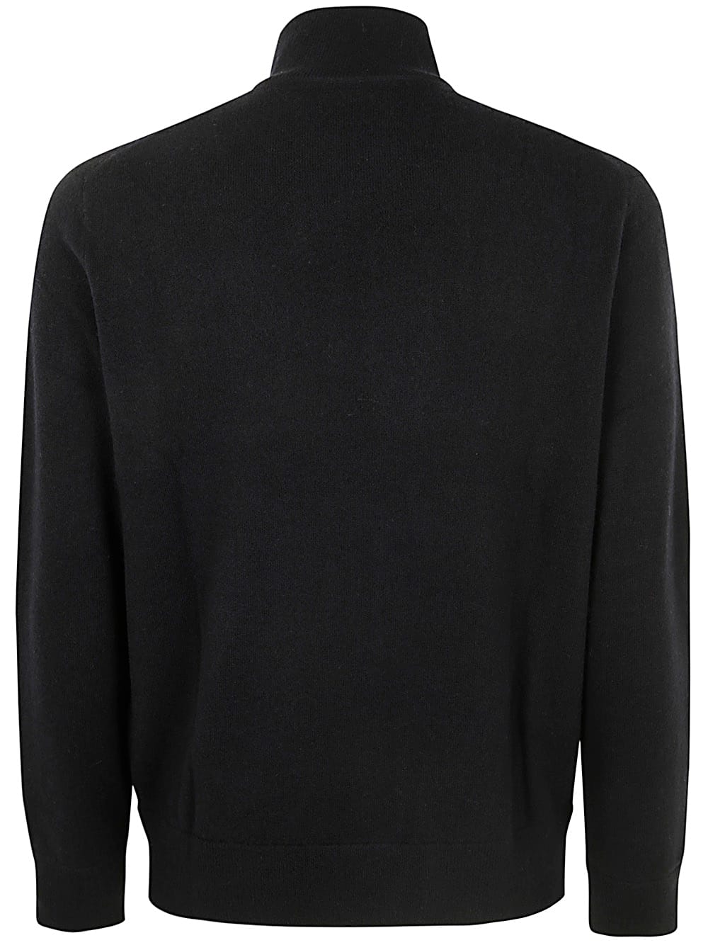 Shop Polo Ralph Lauren Long Sleeve Full Zip Sweater In Polo Black