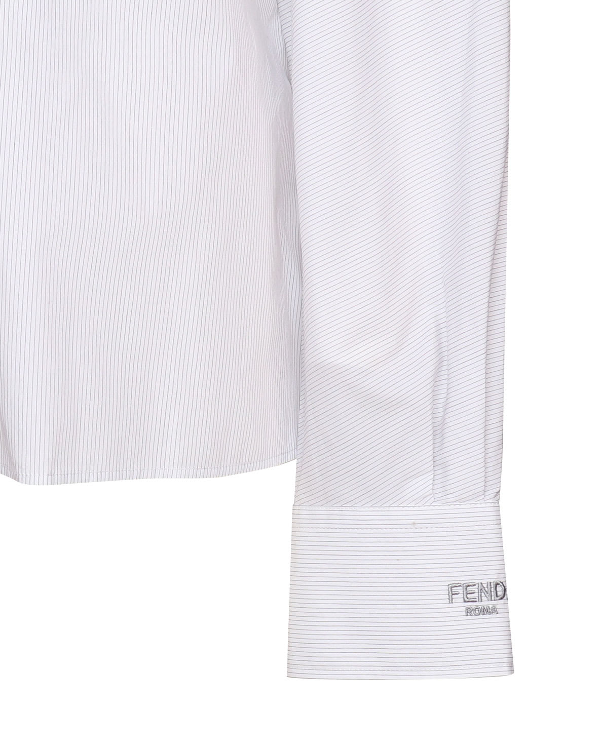 Shop Fendi Cotton Shirt In White