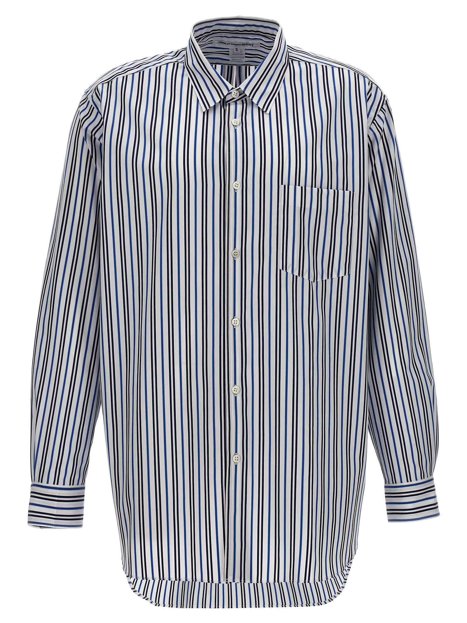 Shop Comme Des Garçons Shirt Striped Shirt In 117 Stripe