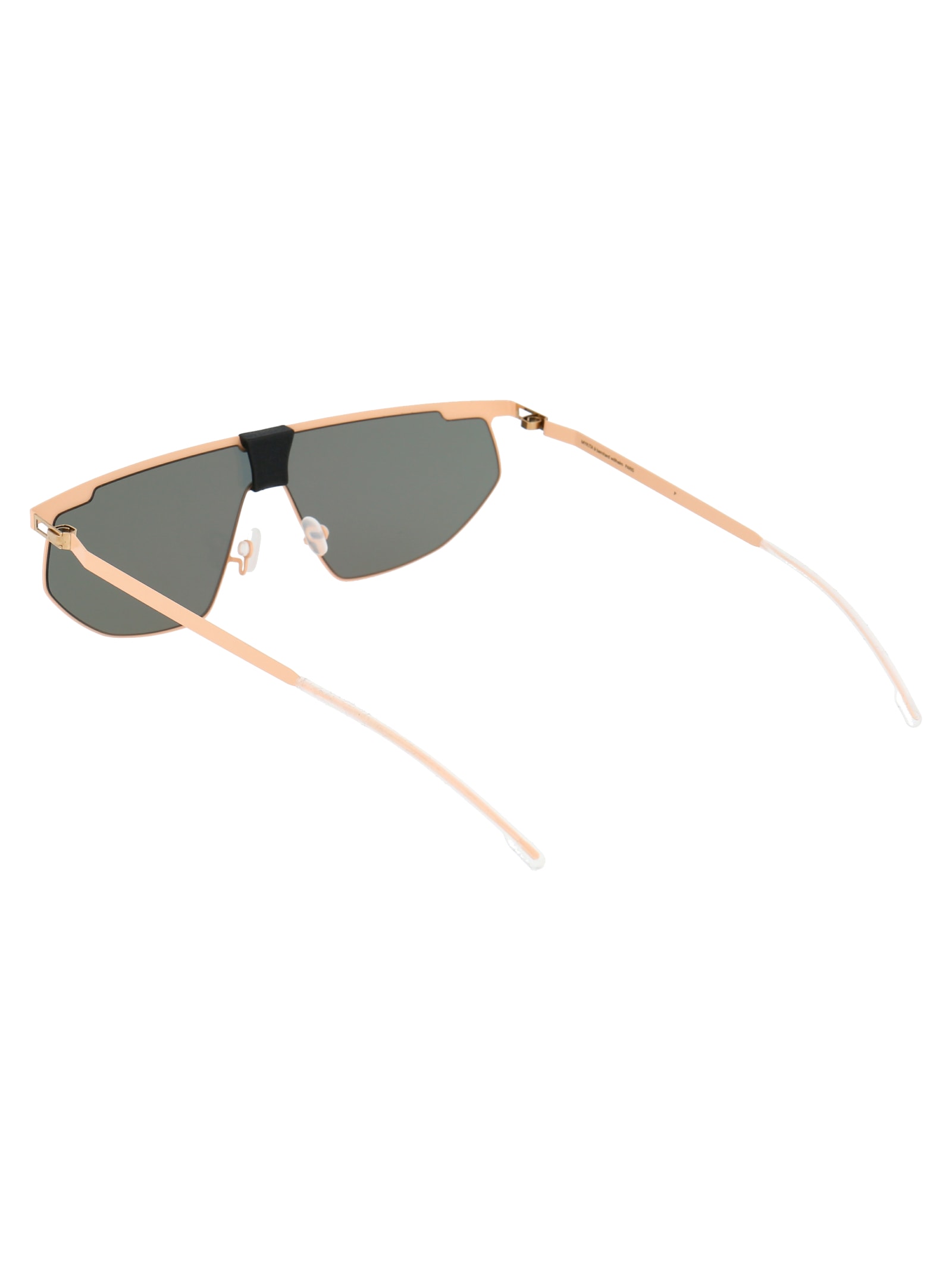 Shop Mykita Paris Sunglasses In 454 Mh47 Safrane/pitchblack