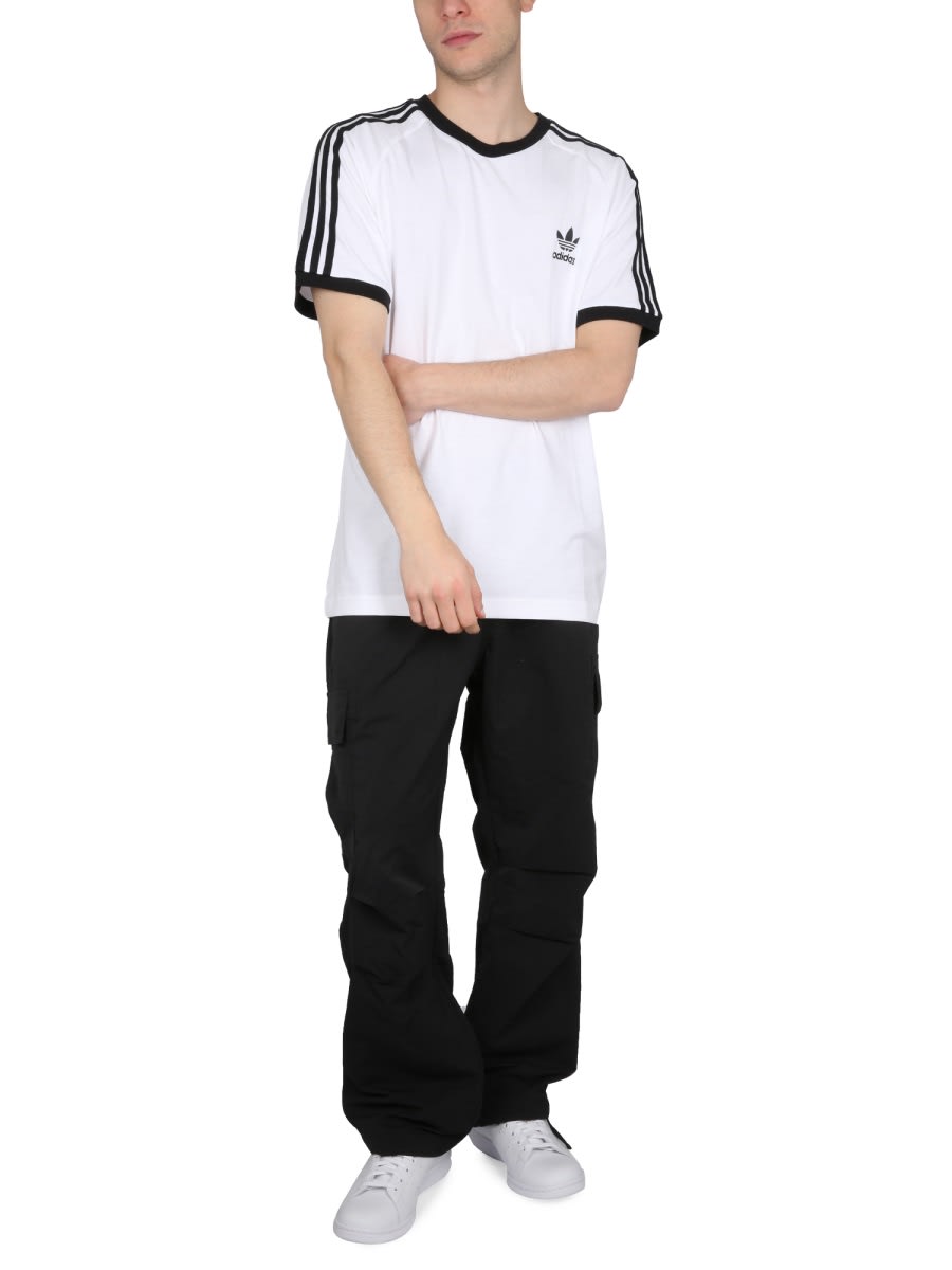 Shop Adidas Originals Cargo Pants In Black