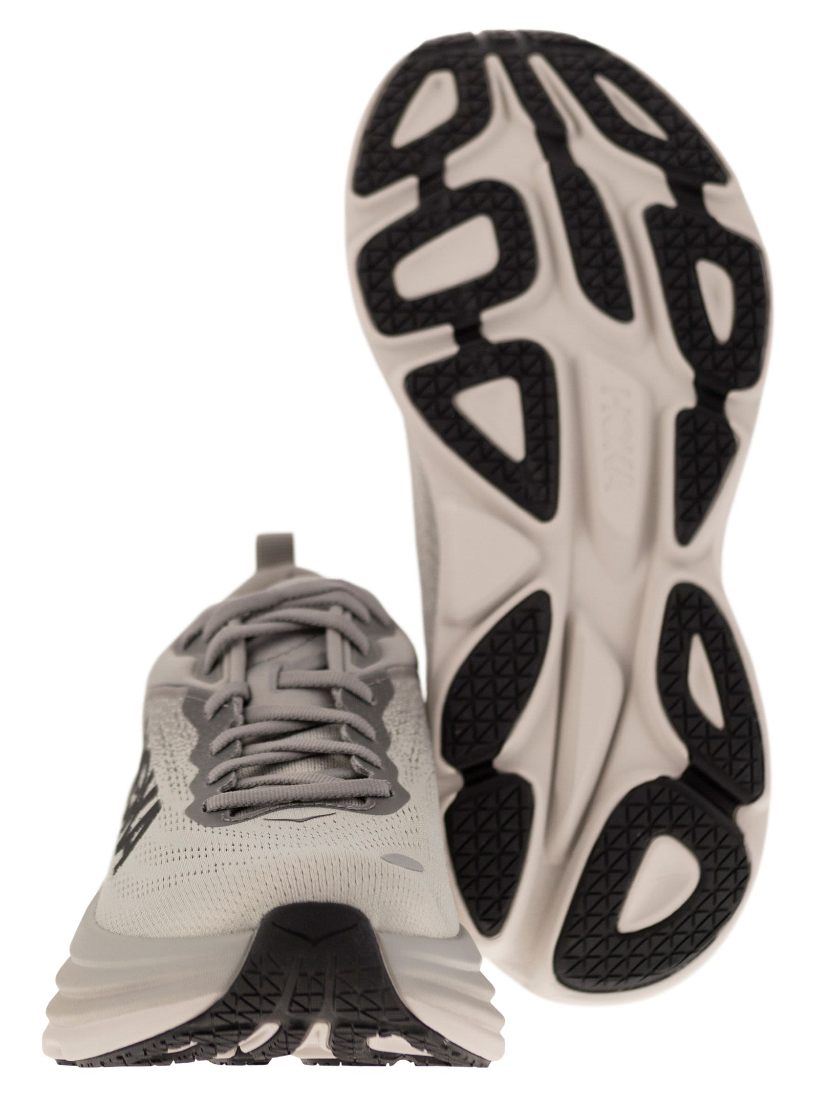 Shop Hoka Bondi 8 - Ultra-shortened Sports Shoe In Grey