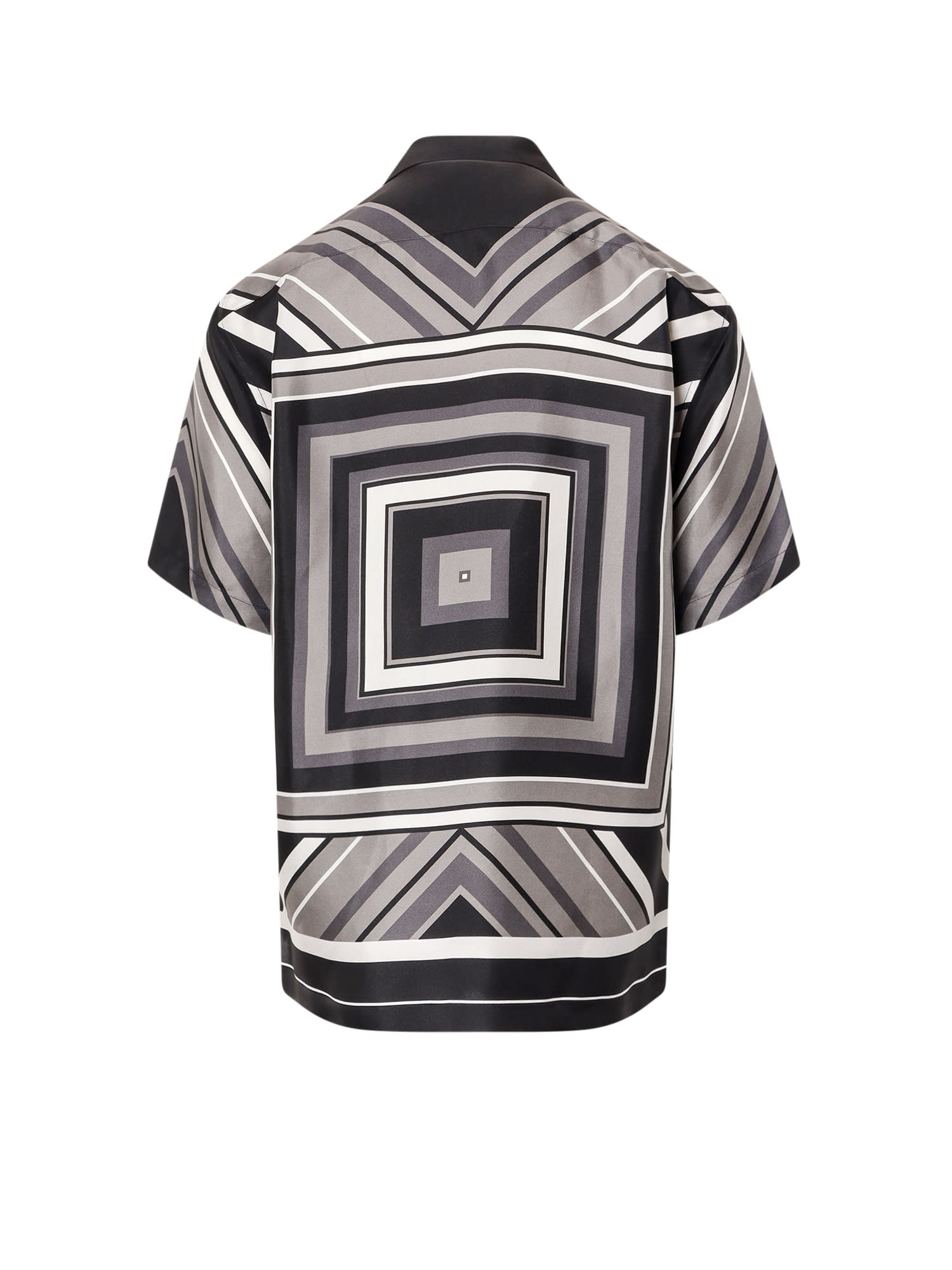 Shop Dolce & Gabbana Hawaii Shirt In Mix Righe