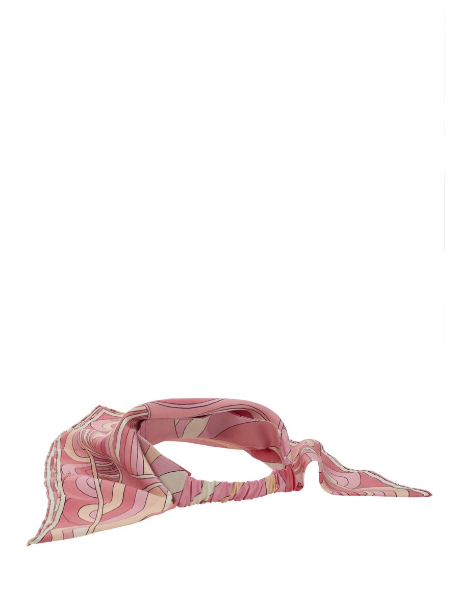 Pucci Scarf Print Visor Curved Brim In Multi