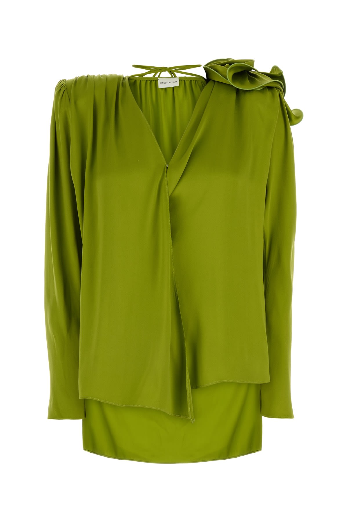 MAGDA BUTRYM AW24 BLOUSE 04 GREEN 