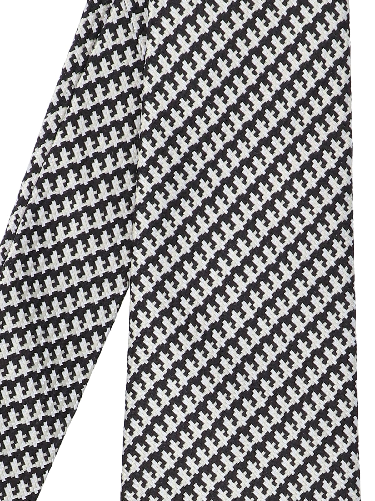 Shop Tom Ford Jacquard Tie In Black