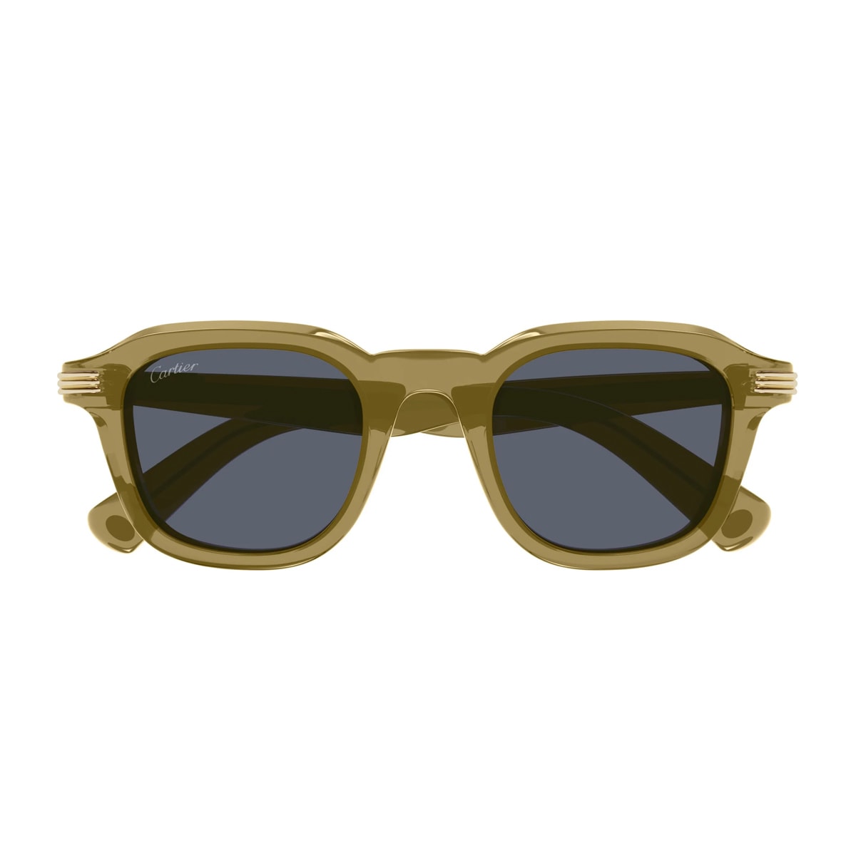 Cartier Ct0536s Linea Première De Cartier 005 Yellow Grey Sunglasses