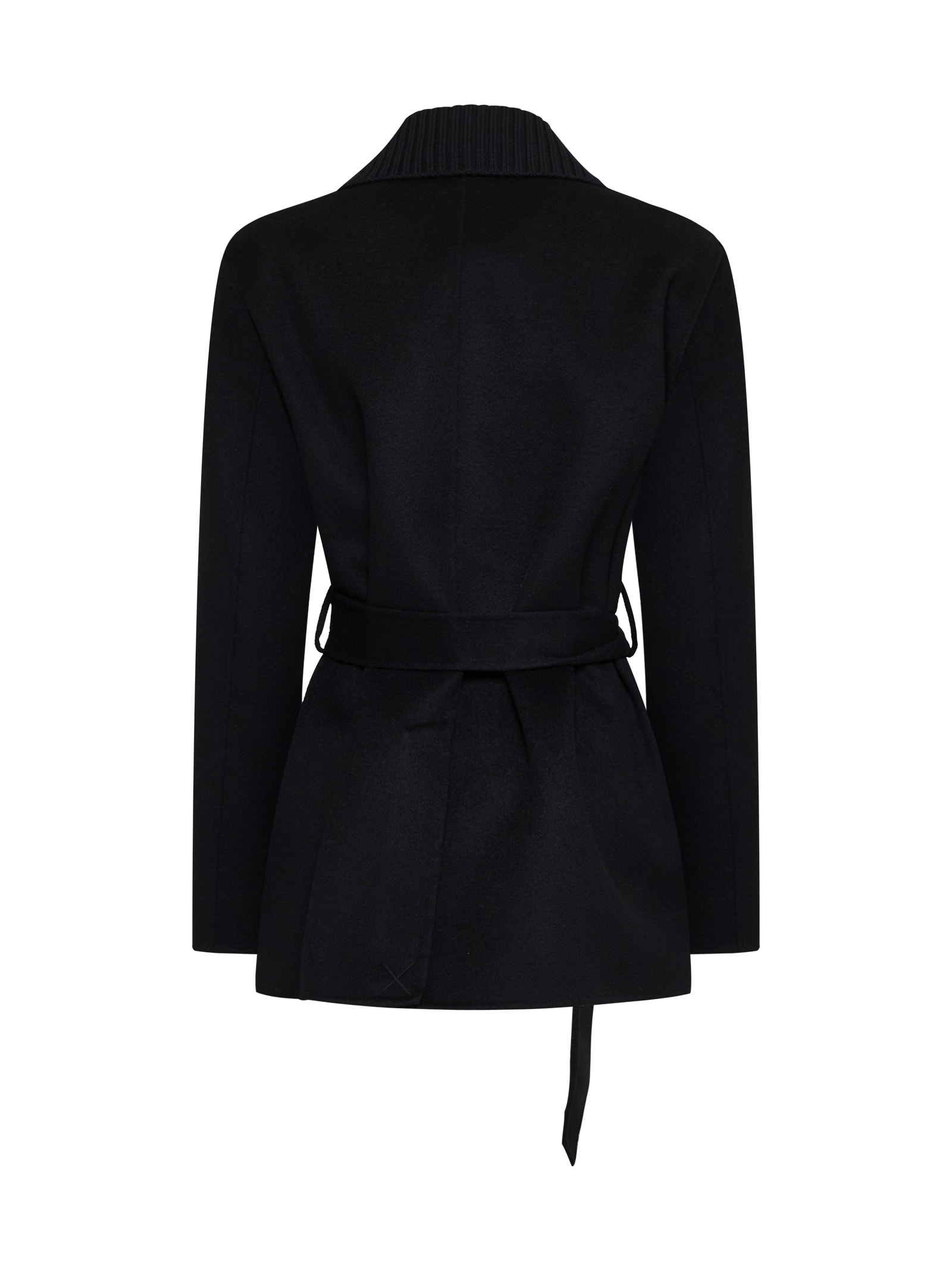 Shop P.a.r.o.s.h Coat In Black