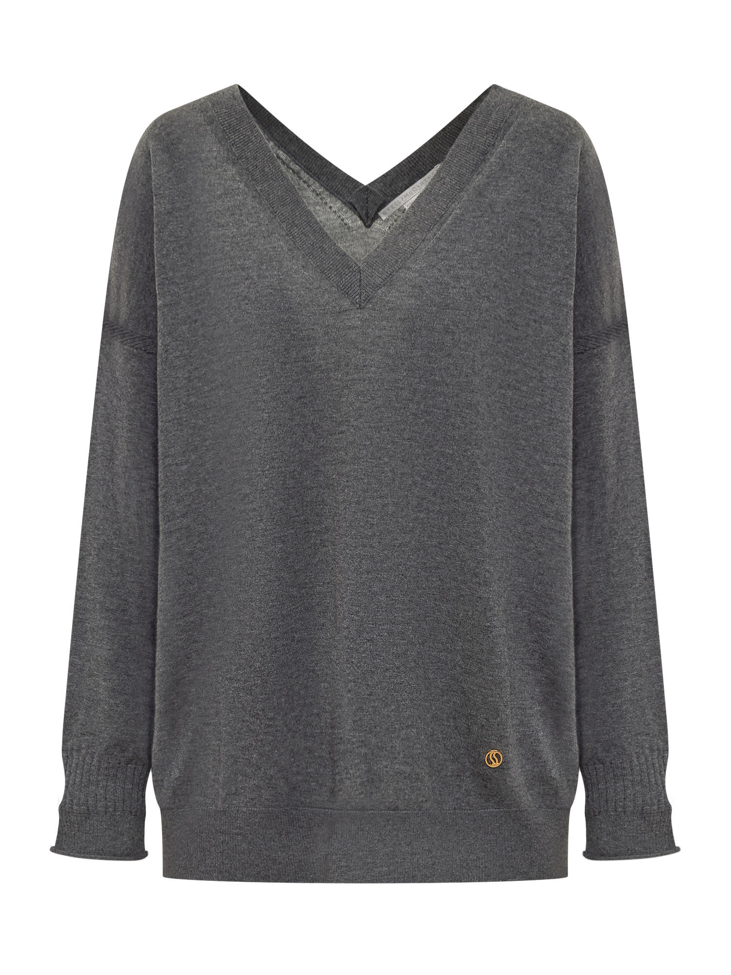 Stella Mccartney Merino Wool Jumper In Gray