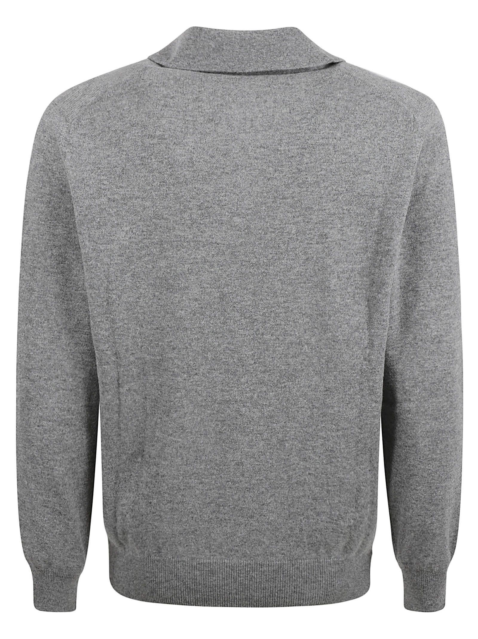 Shop Brunello Cucinelli Collared Sweater In Grey