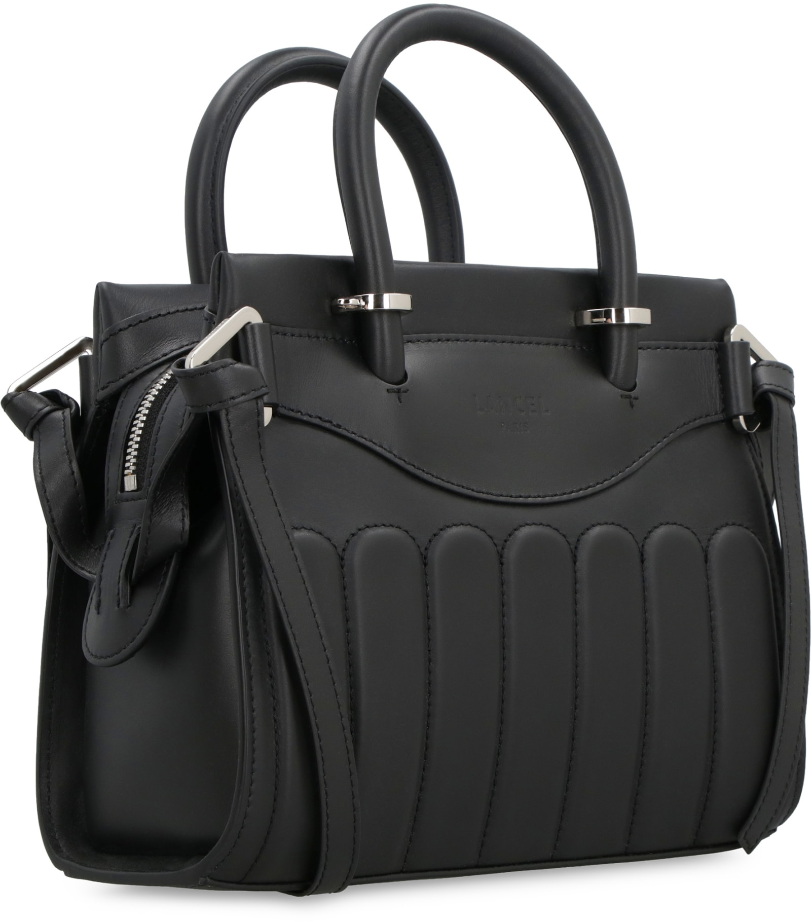Shop Lancel Rodeo Leather Tote In Black