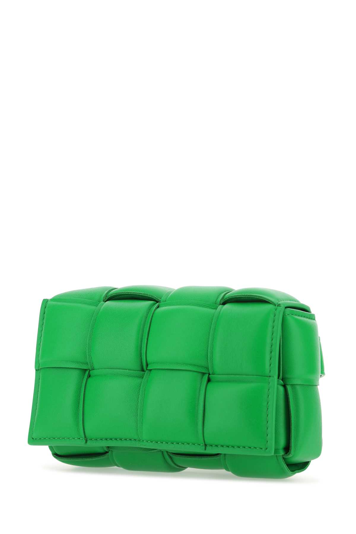 Bottega Veneta Grass Green Nappa Leather Padded Cassette Belt Bag In 3724