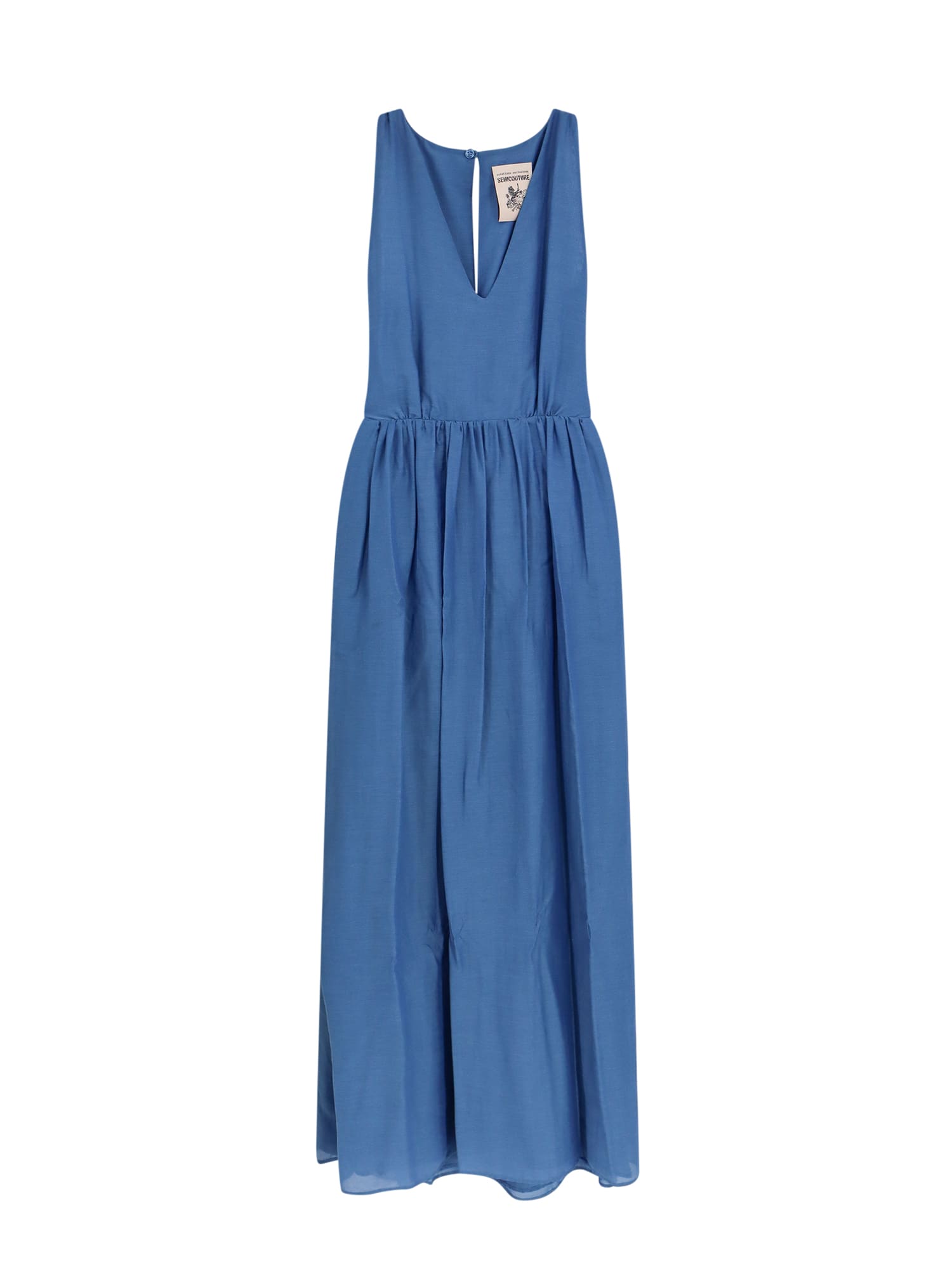 Shop Semicouture Dress In Blue