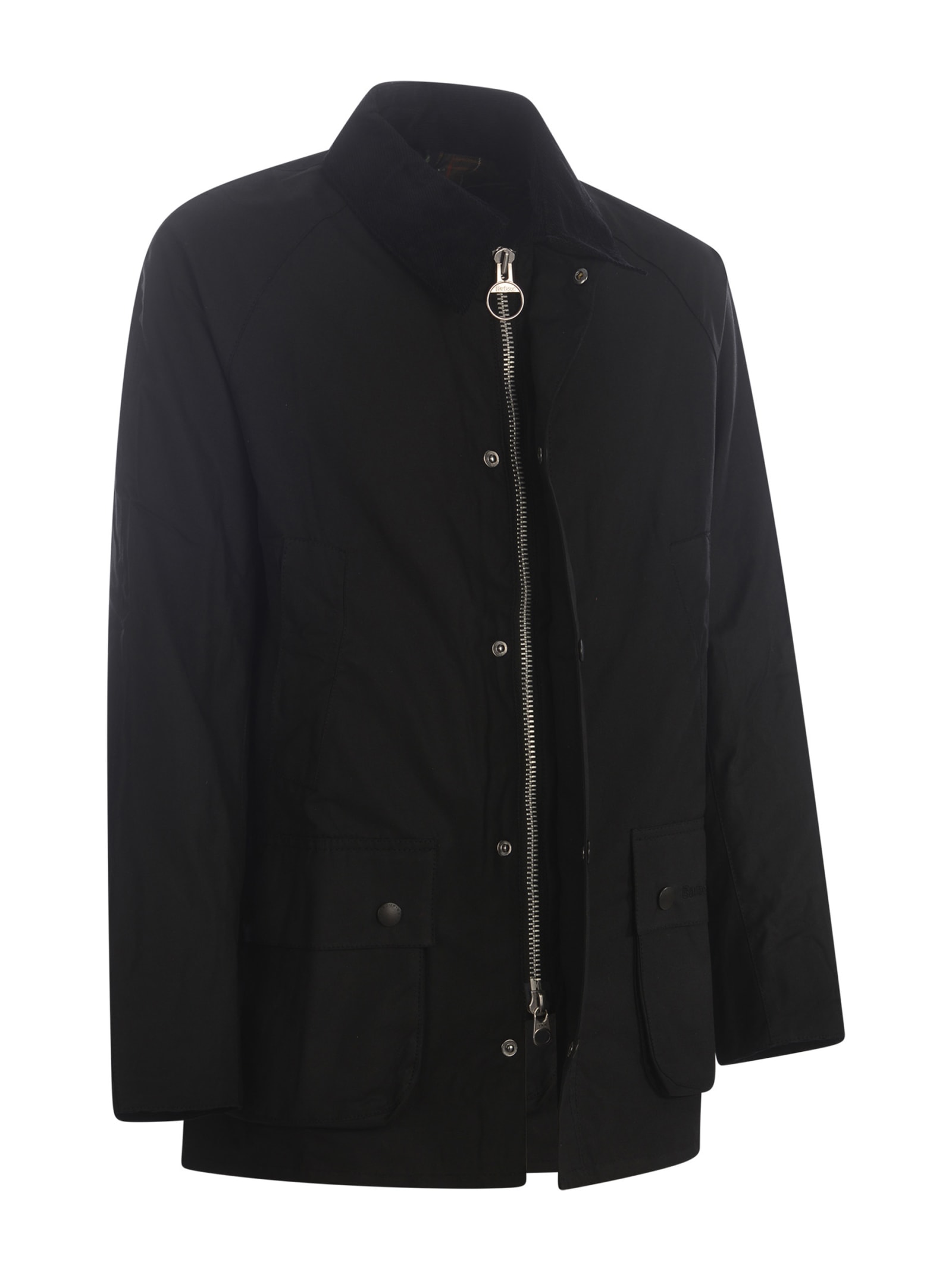 Shop Barbour Jacket  Ashby In Cotton In Nero