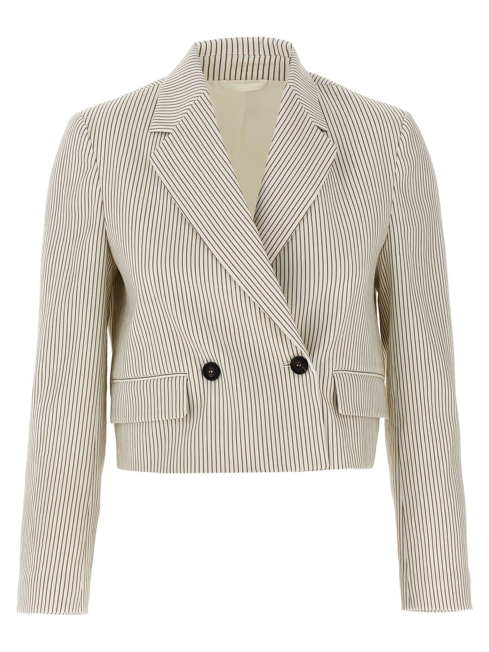 Pinstripe Blazer