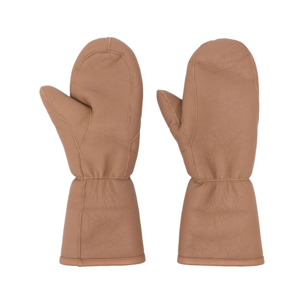 Shop Yves Salomon Glove In Brown