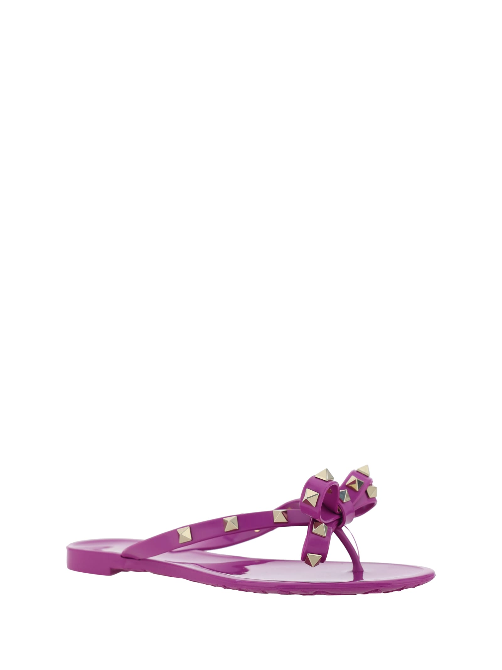 Shop Valentino Garavani Summer Pool Sandals In Vivid Violet