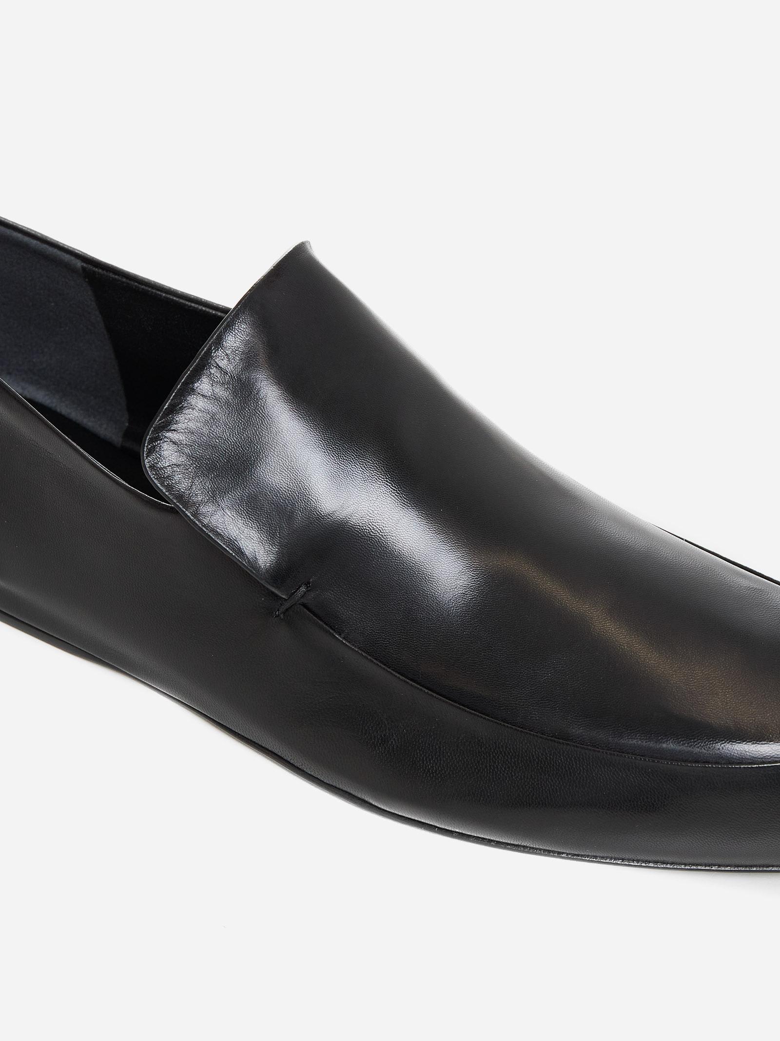 JIL SANDER LEATHER LOAFERS 