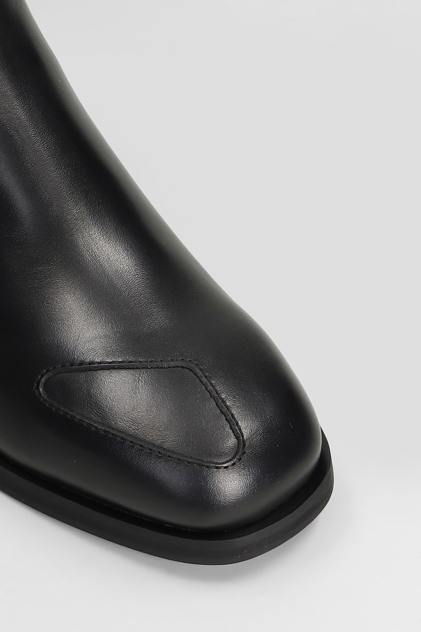 J.l-a.l Perlin Boot Ankle Boots In Black Leather In Black