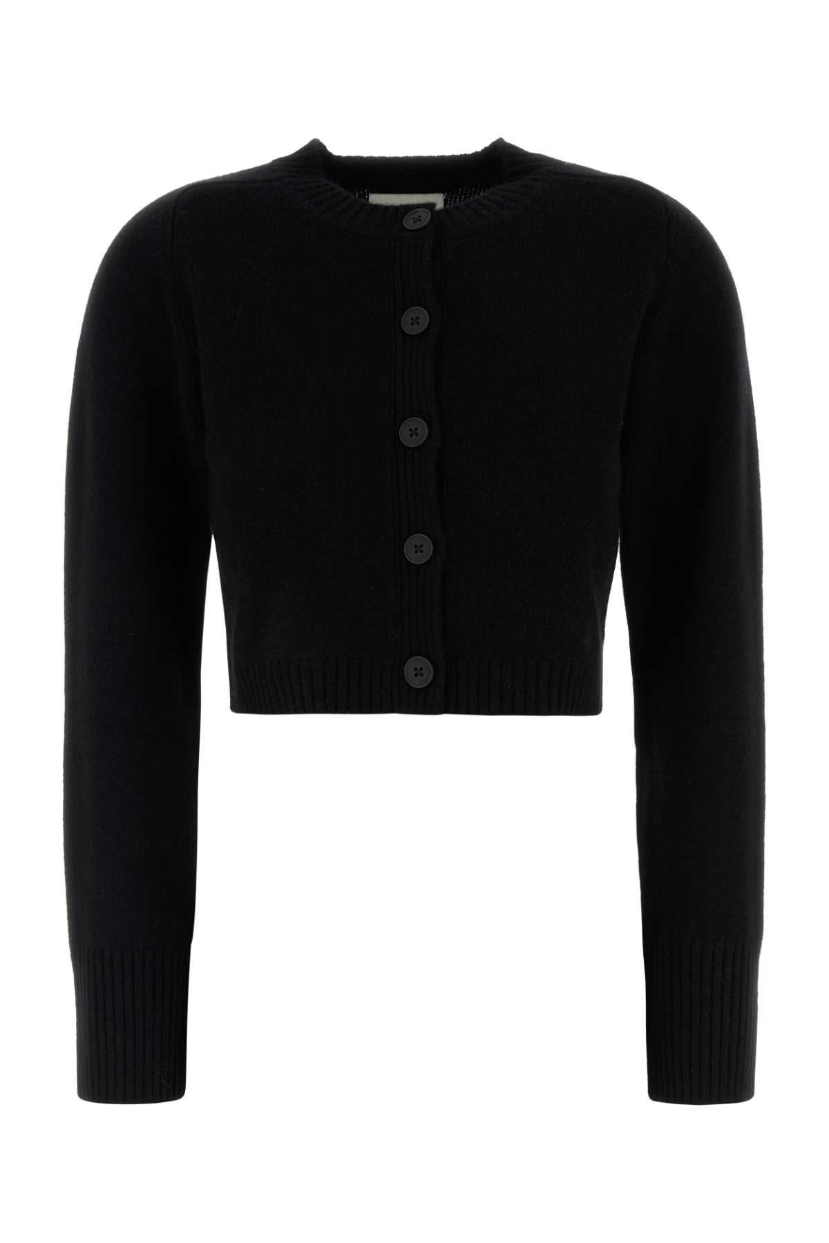 Loulou Studio Black Cashmere Zephir Cardigan