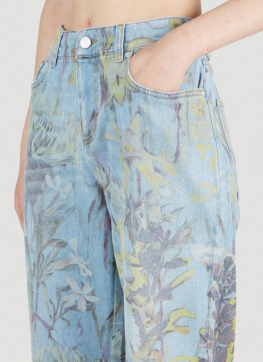 Stella Mccartney Rewild Flora Mid-rise Jeans