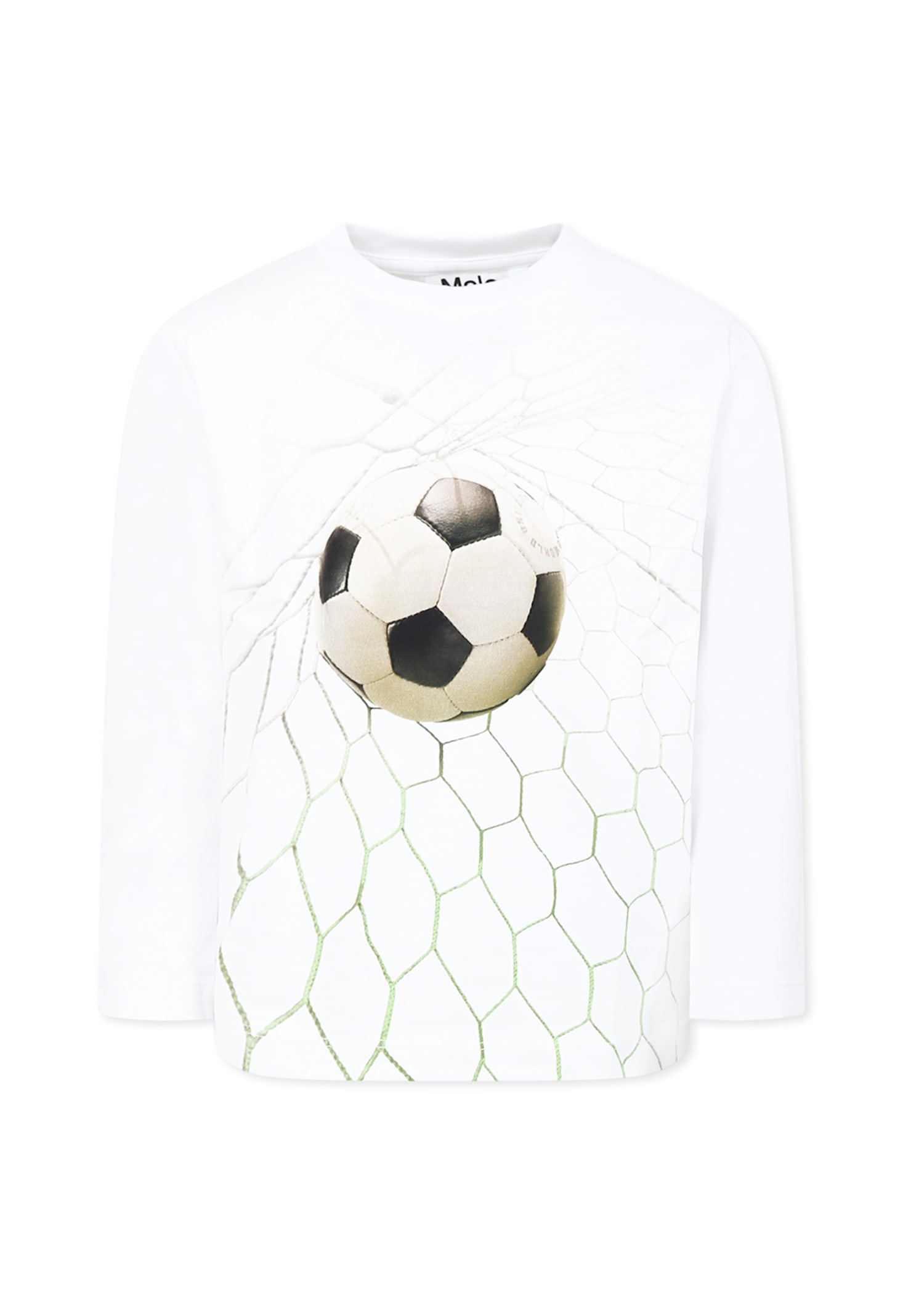 Molo Football Printed T-shirt In White