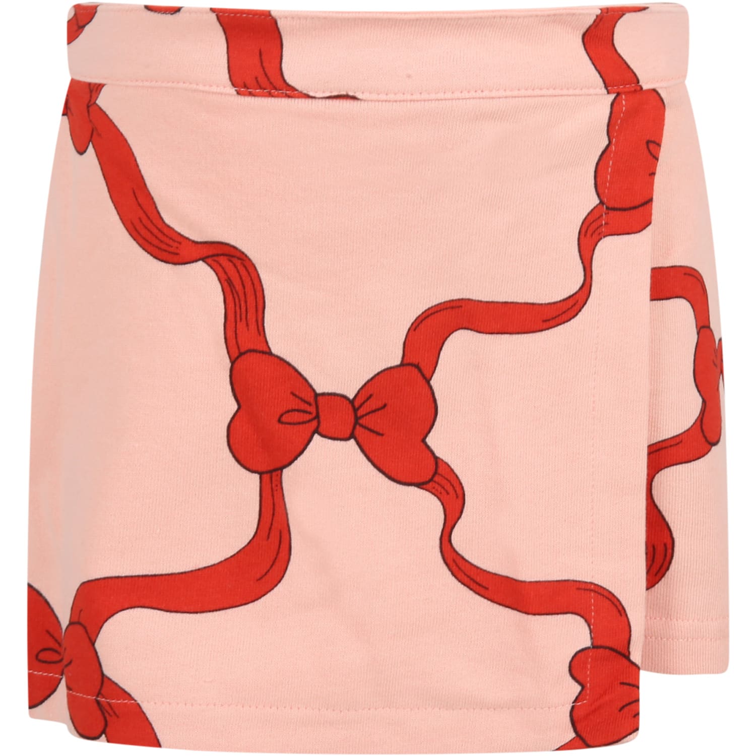Mini Rodini Pink Short For Girl With Bows
