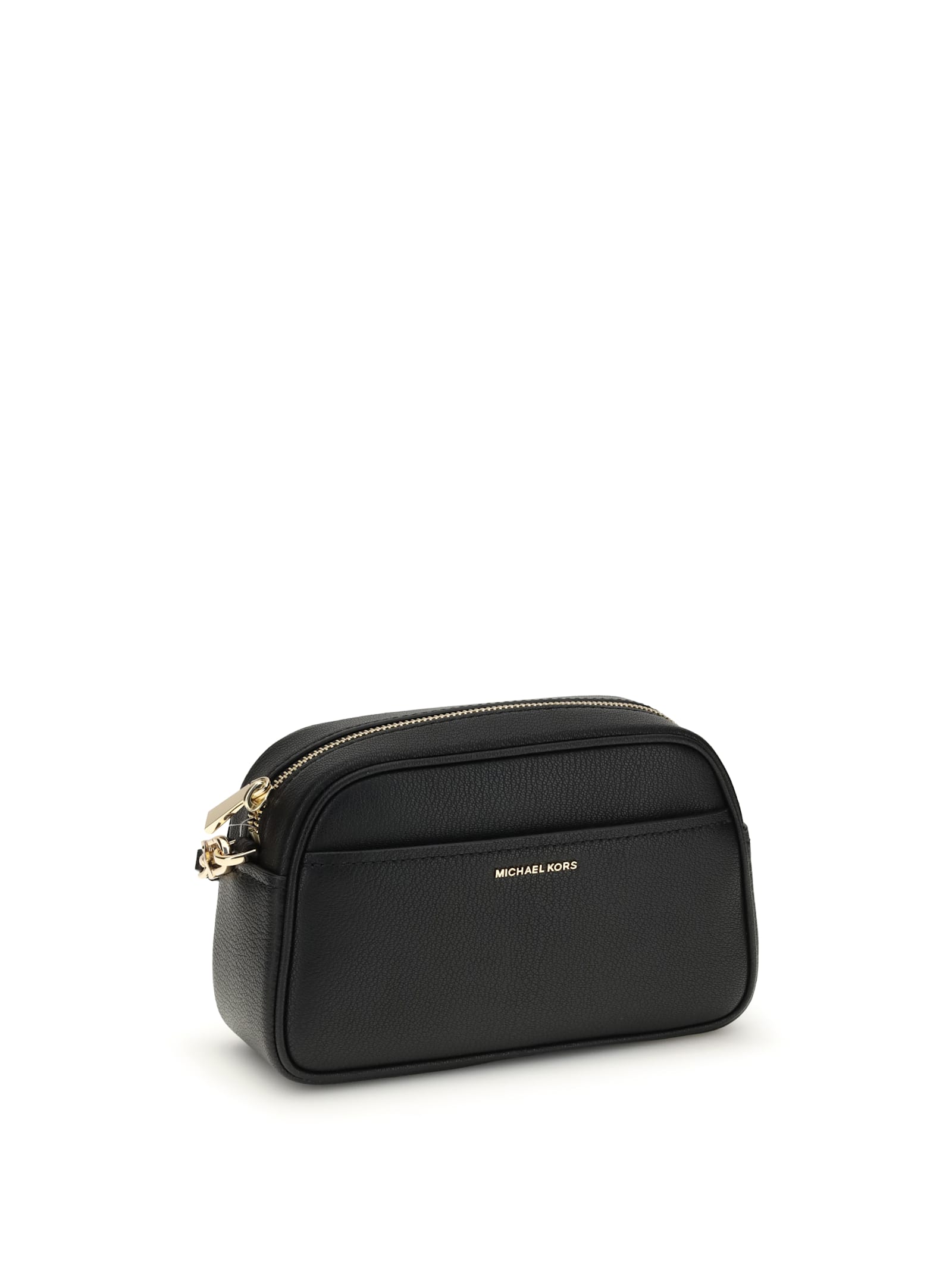 Michael Michael Kors Shoulder Bag With Adjustable Strap And External Pocket In Black